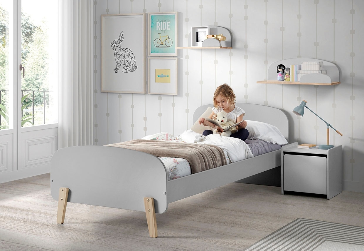Vipack Kinderregal »Kiddy, Ablage Kiefer massiv, zum hängen«, (B/H/T ca. 45x21x25cm, universell einsetzbar, verschiedene Farben), Wandregal MDF Komponenten lackiert, wahlweise 45cm oder 65cm breit