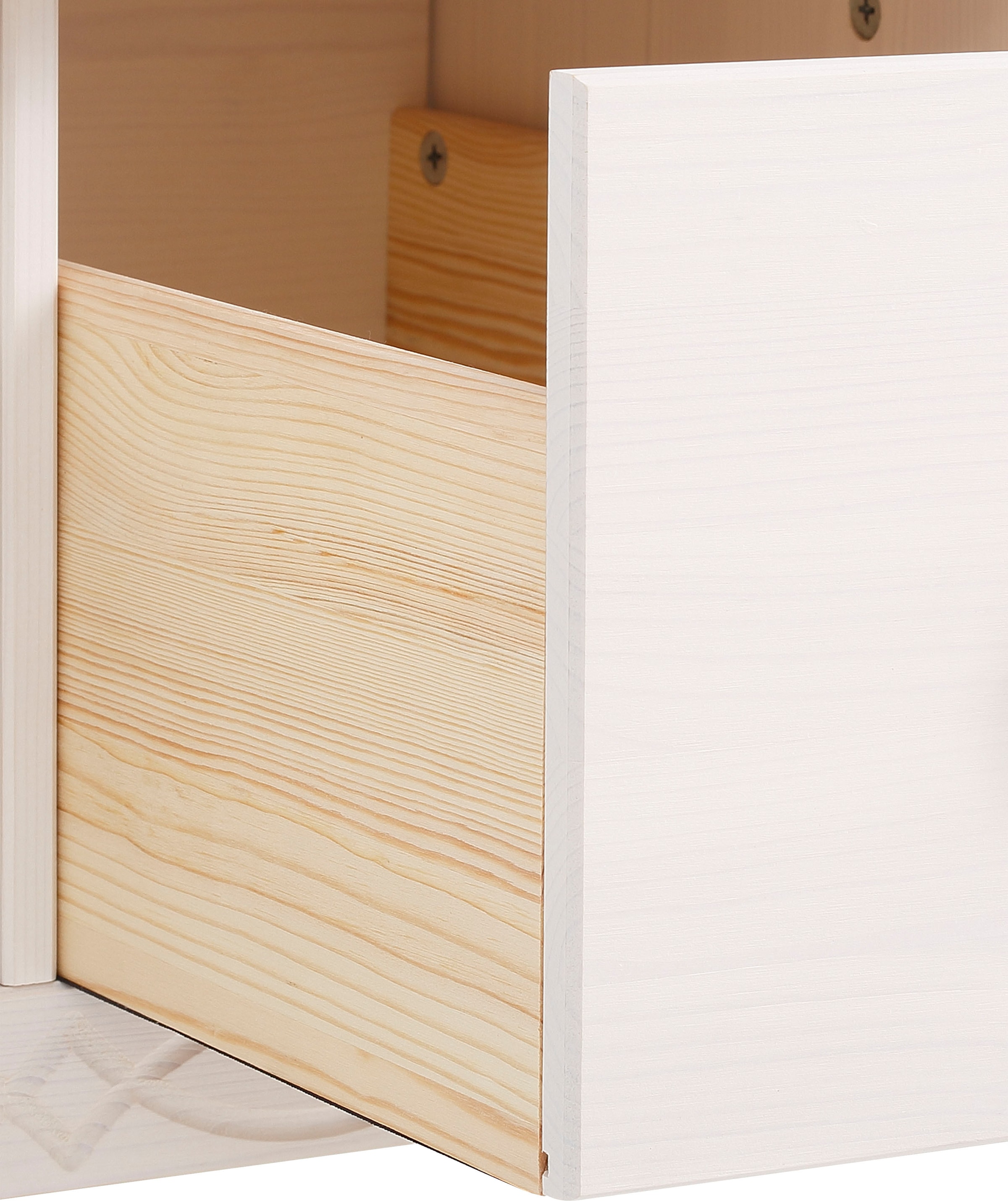 Home affaire Couchtisch »Indra«, aus massiver Kiefer, FSC®, mit Stauraum, dezentes Ornament