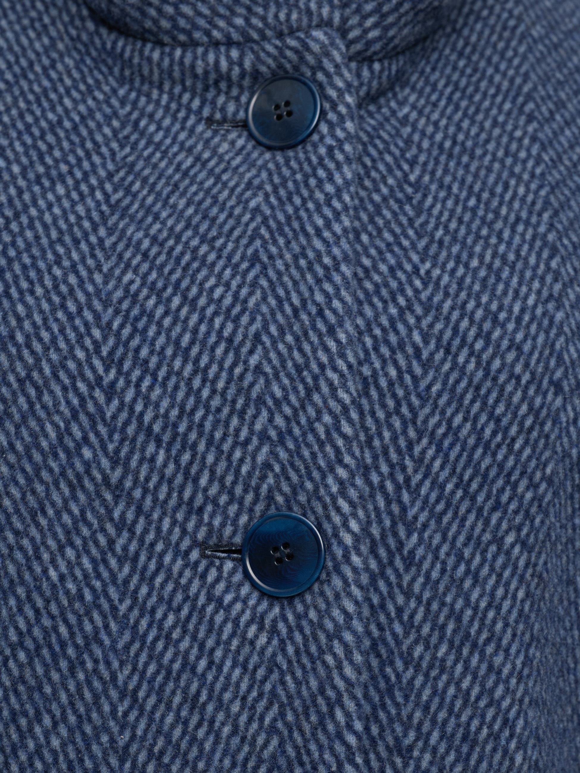 MANISA Wolljacke, mit Kapuze, mit Stehkragen und Kapuze, in Tweed-Optik