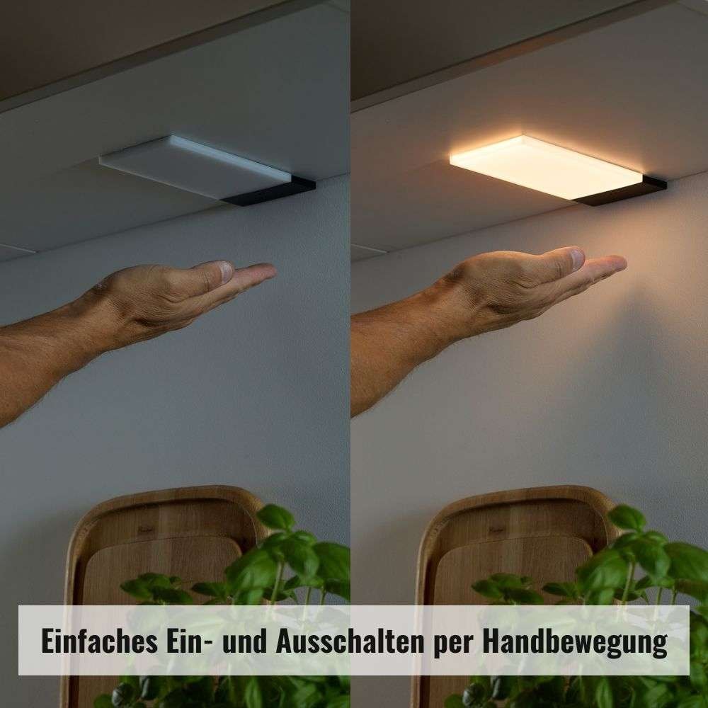 Loevschall Unterschrankleuchte »Polaris Set versch. Varianten, Unterbauleuchte, Unterschrankleuchte« LED-Modul Warmweiß Bewegungsmelder, LED integriert, Warmweiß, eingebaute Sensorfunktion