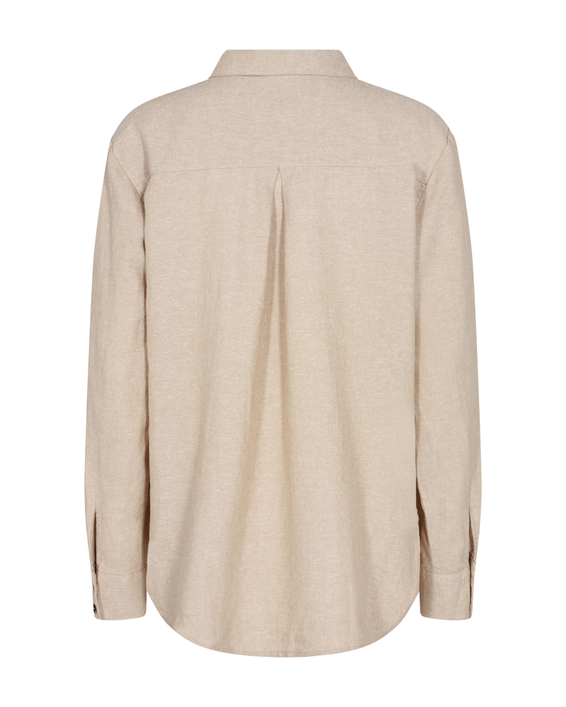 FREEQUENT Hemdbluse »FQLAVA-SH-SIMPLE« aus Leinenmix, mit Brusttasche