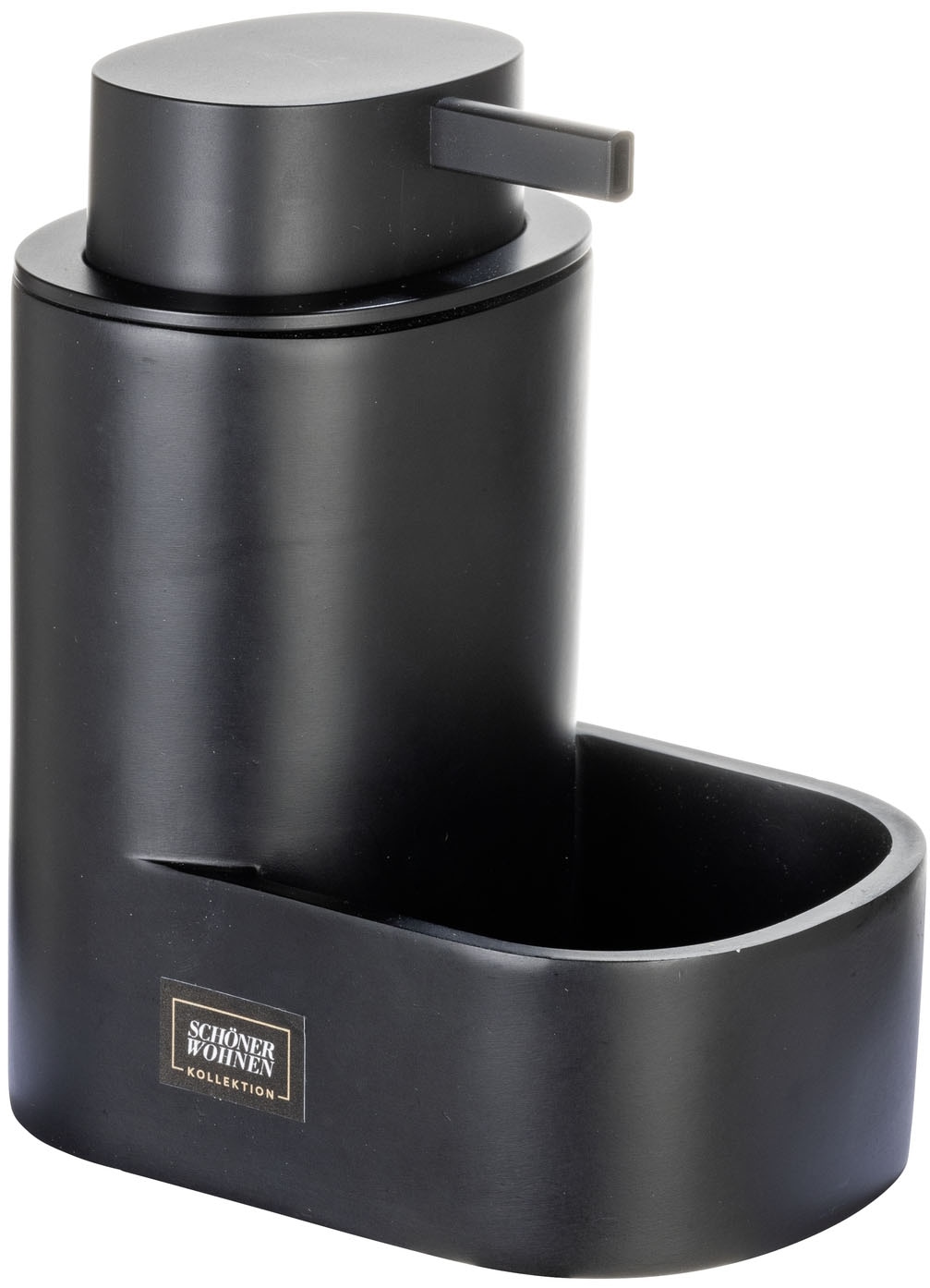 SCHÖNER WOHNEN-Kollektion Seifenspender »SHILA« Spülmittelspender aus Polyresin, mit Schwammablage, 400 ml