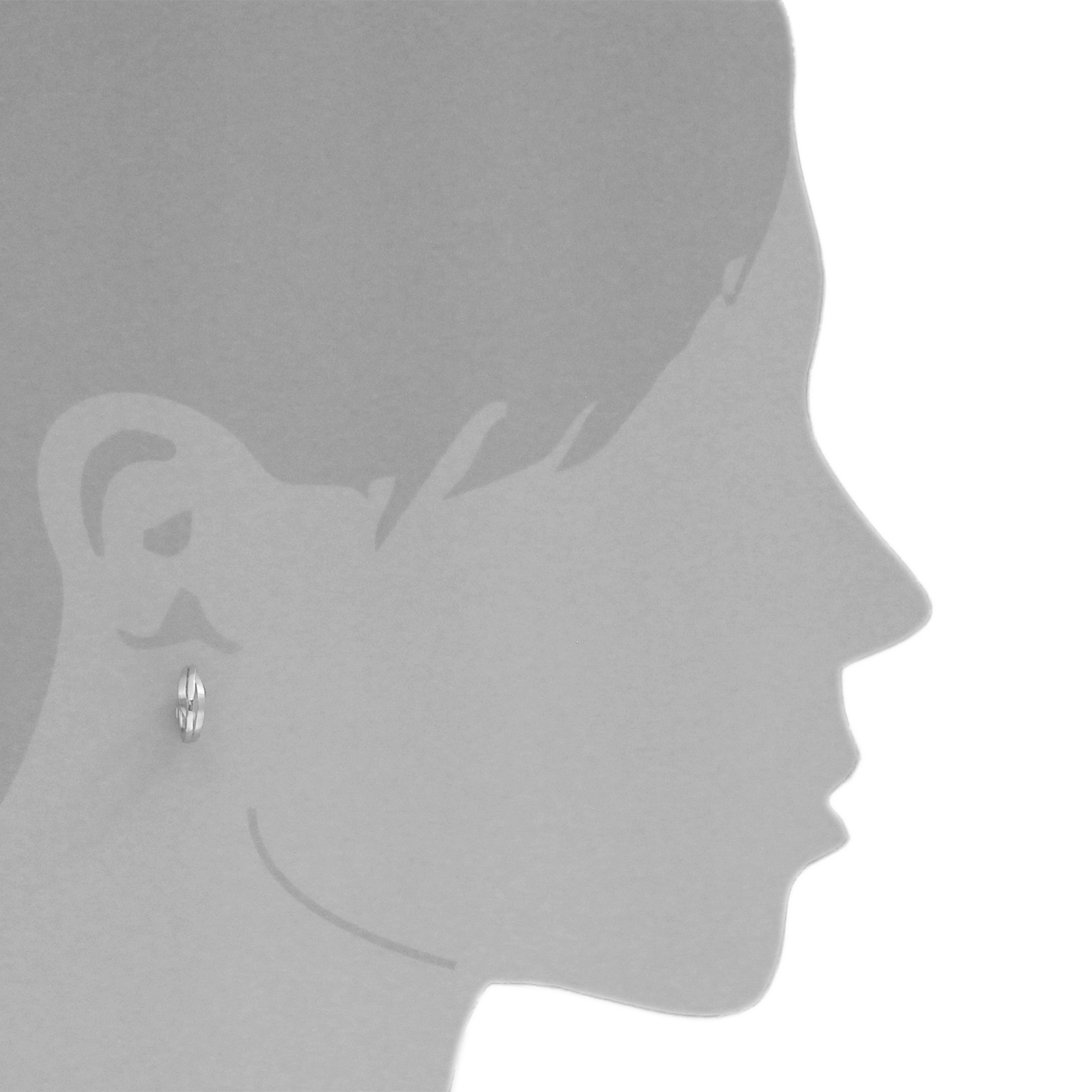 OSTSEE-SCHMUCK Klappcreolen »- Liva - Silber 925/000 -,«