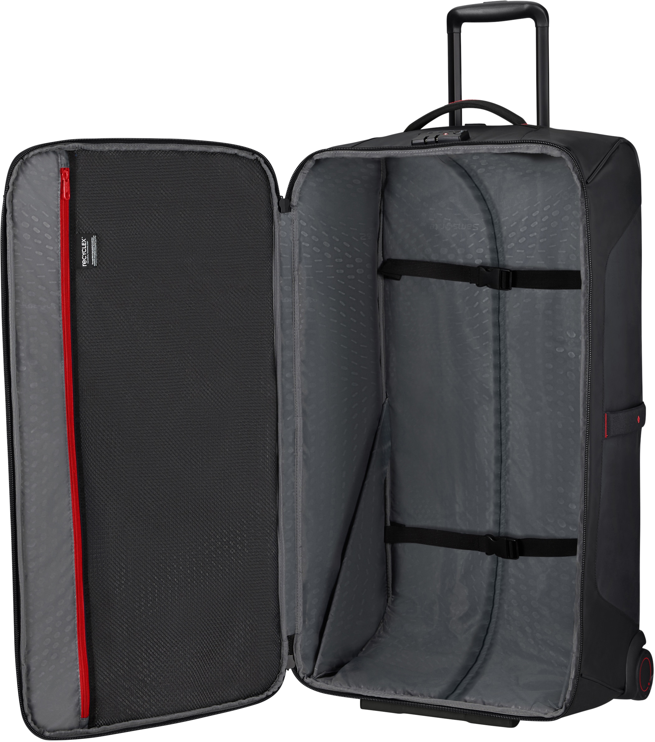 Samsonite Reisetasche »ECODIVER, 79 cm, Black«, Reisekoffer Großer Koffer Aufgabegepäck TSA-Zahlenschloss