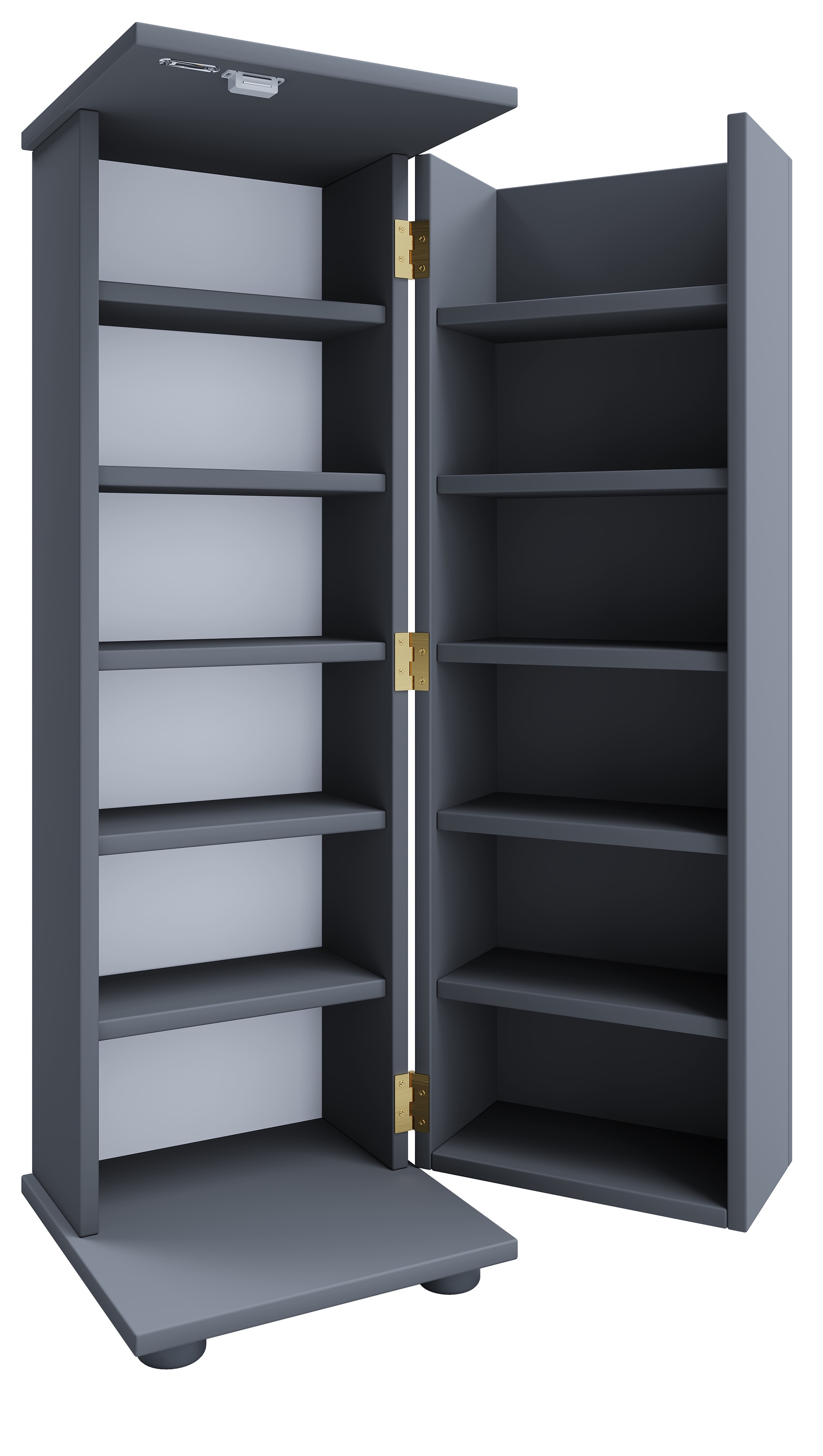 VCM Media-Regal »Holz Schrank CD DVD Regal abschließbar Engalo L« 1 Stk. tlg.
