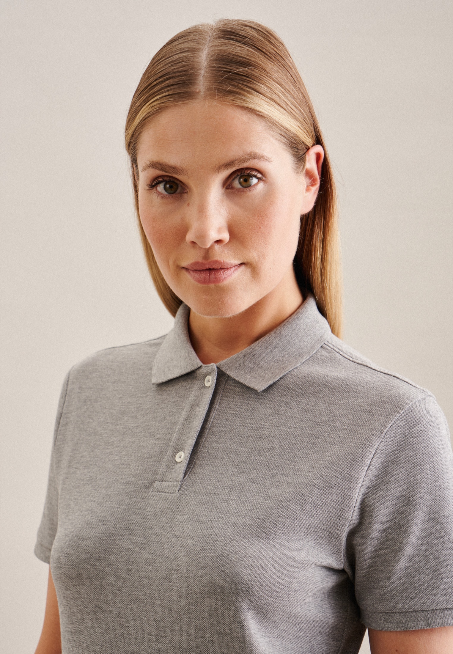seidensticker Poloshirt »Schwarze Rose«, Kurzarm Kragen Uni