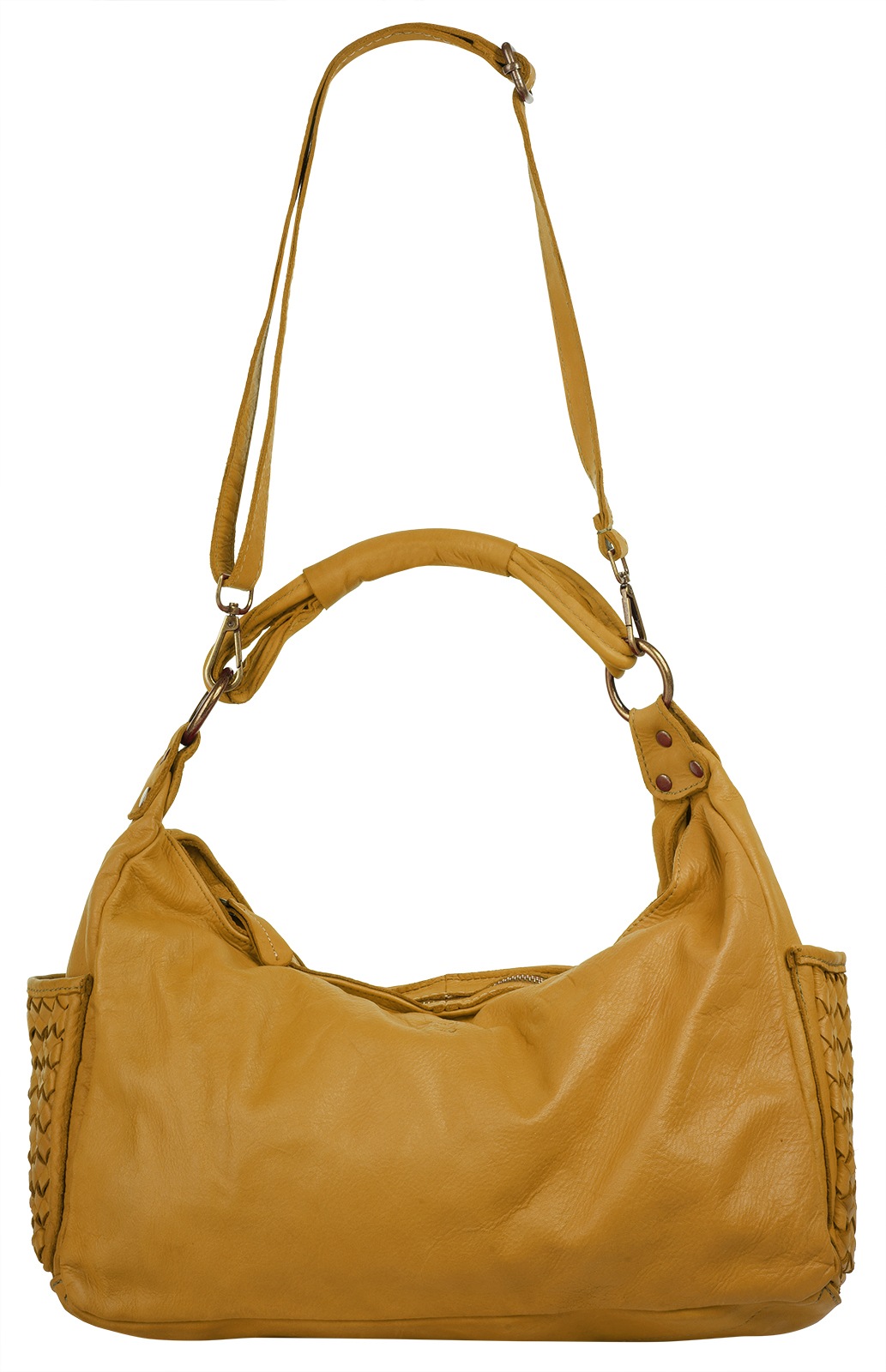 Samantha Look Henkeltasche, echt Leder, Made in Italy