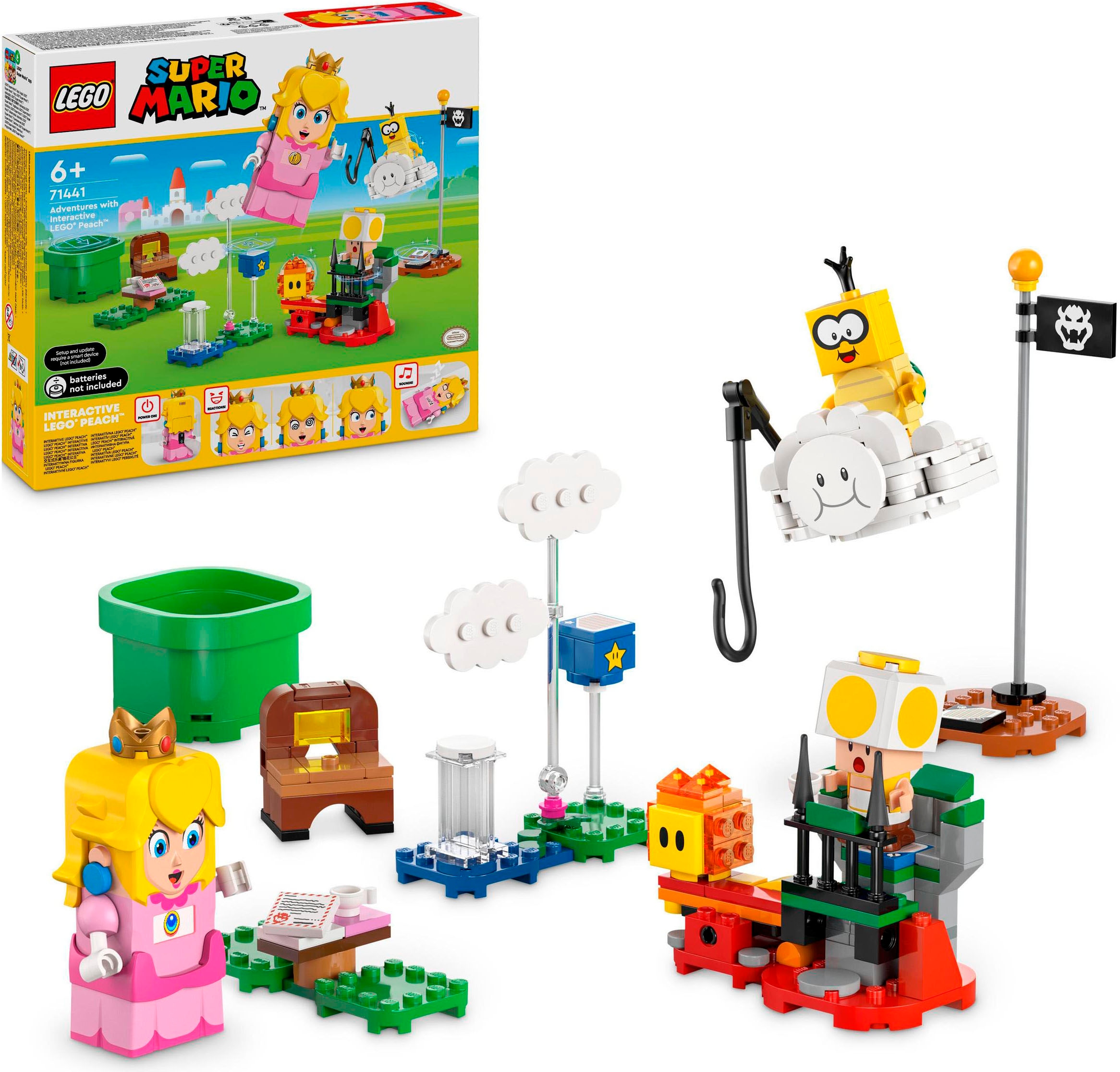 Konstruktionsspielsteine »Abenteuer mit der interaktiven LEGO® Peach™ (71441), LEGO...