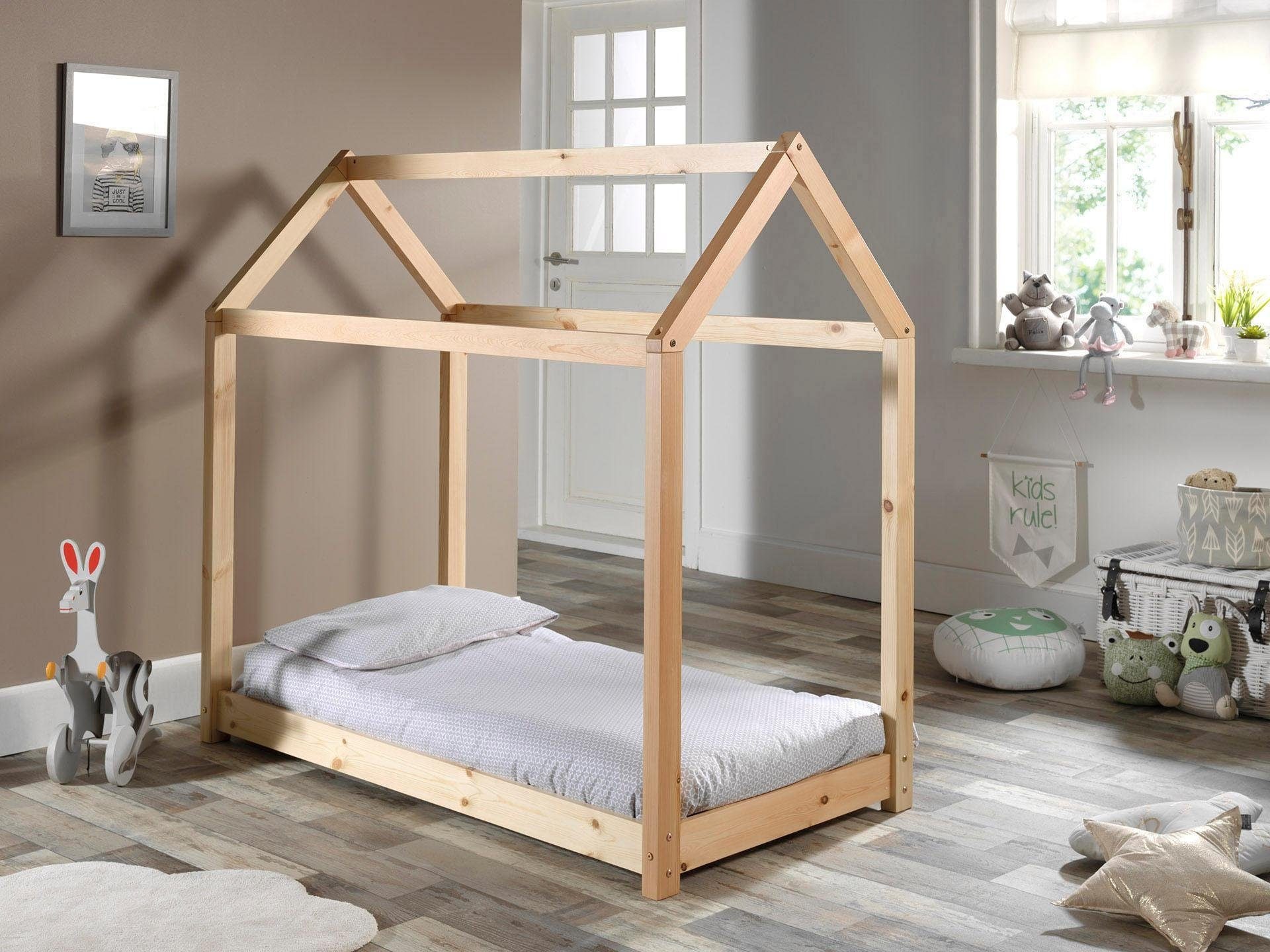 Kinderbett »Cabane«, (Made in Europe), Hausbett