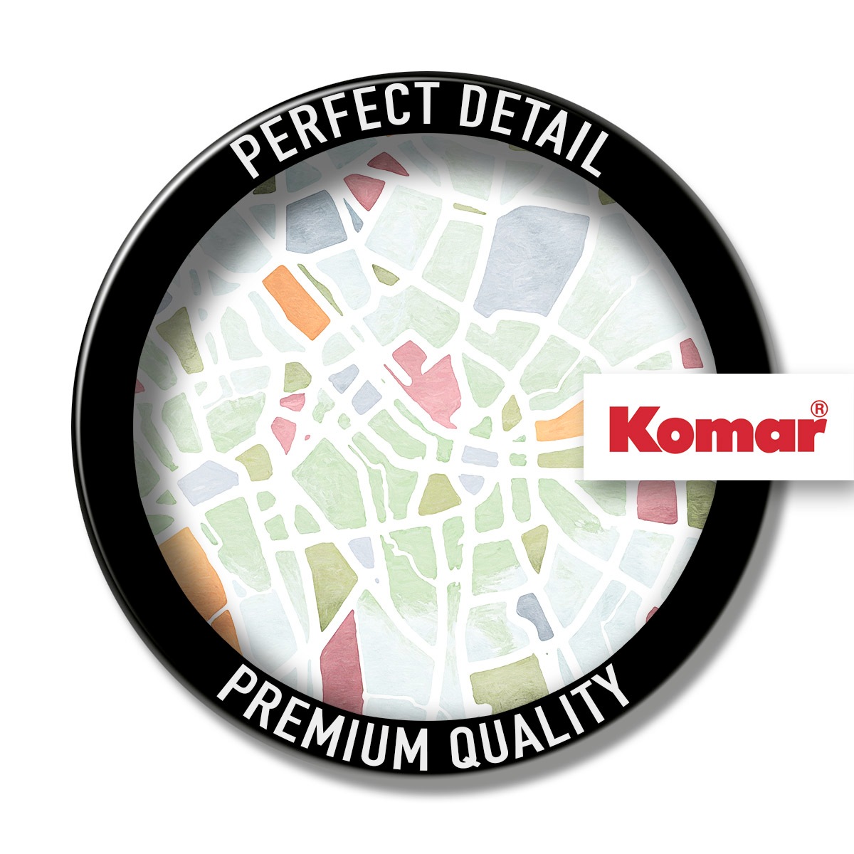 Komar Fototapete »Komar Vlies Fototapete - City Map - Größe 150 x 250 cm«, bedruckt