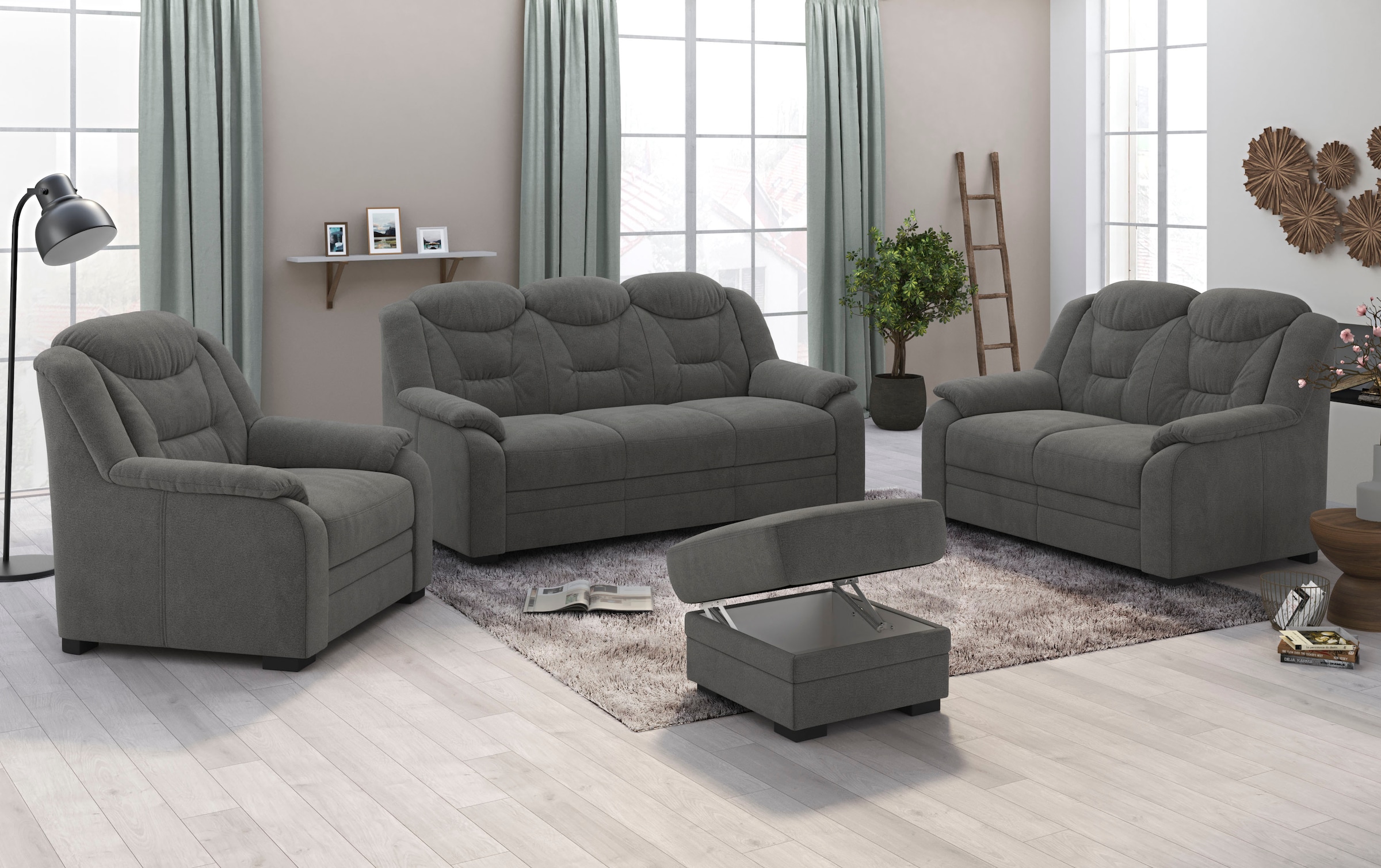 COTTA 3-Sitzer »Marcus«, Sofa mit hoher Rückenlehne