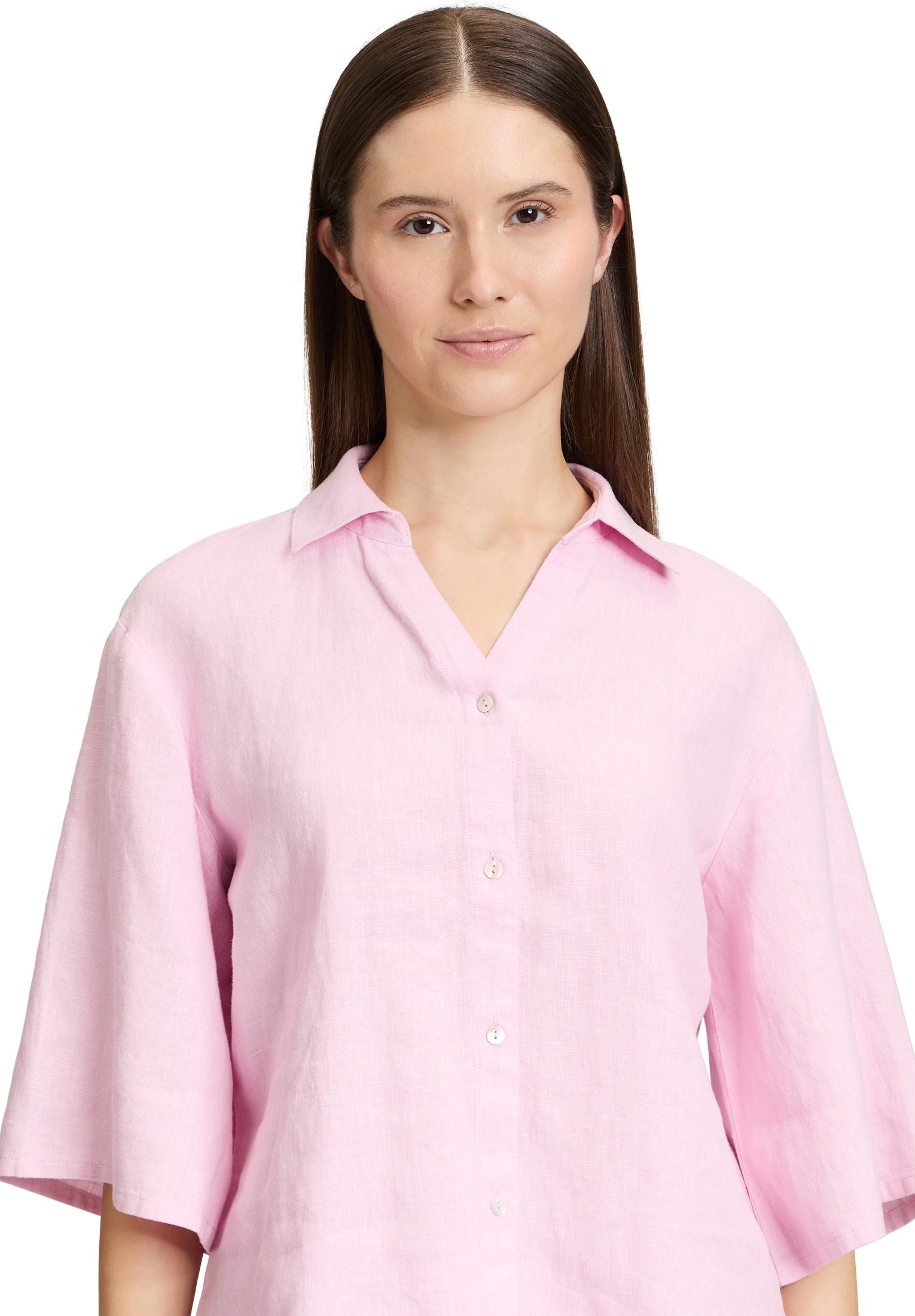 Cartoon Klassische Bluse »Leinenbluse mit Kragen«