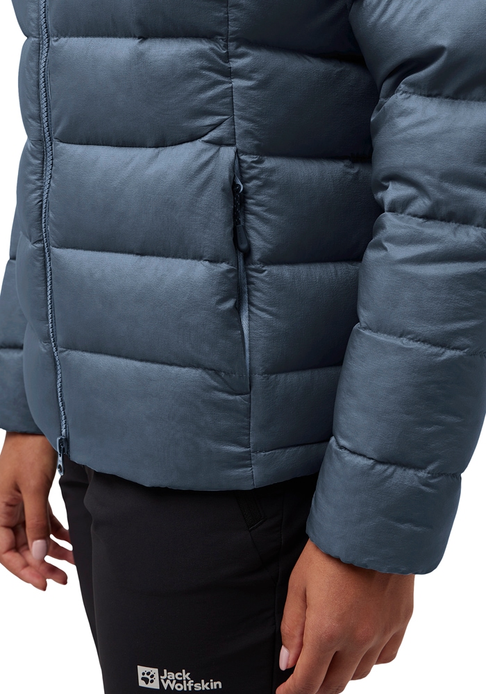 Jack Wolfskin Daunenjacke »NEBELHORN DOWN HOODY W RDS«, mit Kapuze