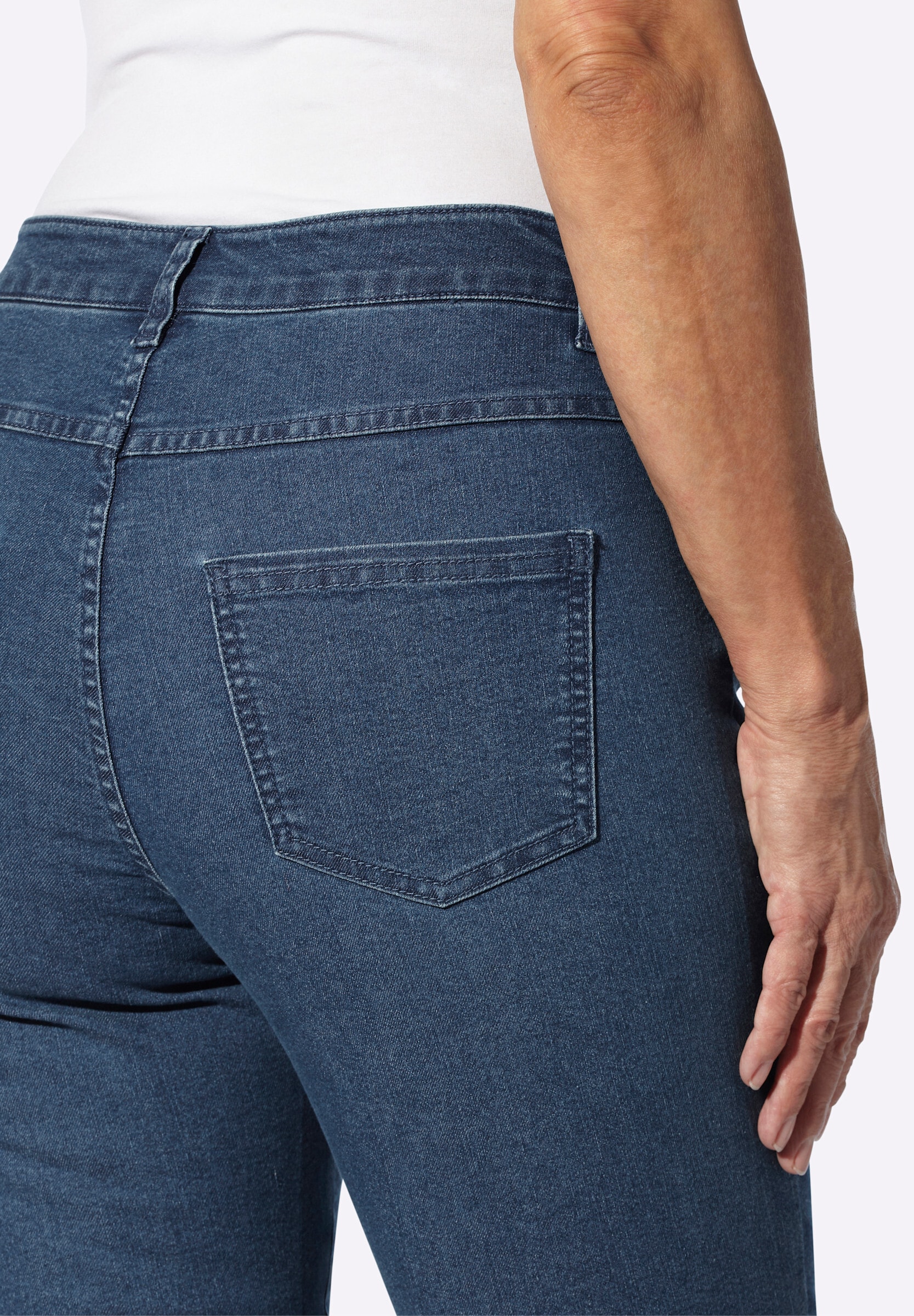Sieh an! Bequeme Jeans »Jeans Trachtenjeans mit Edelweiß-Stickerei«