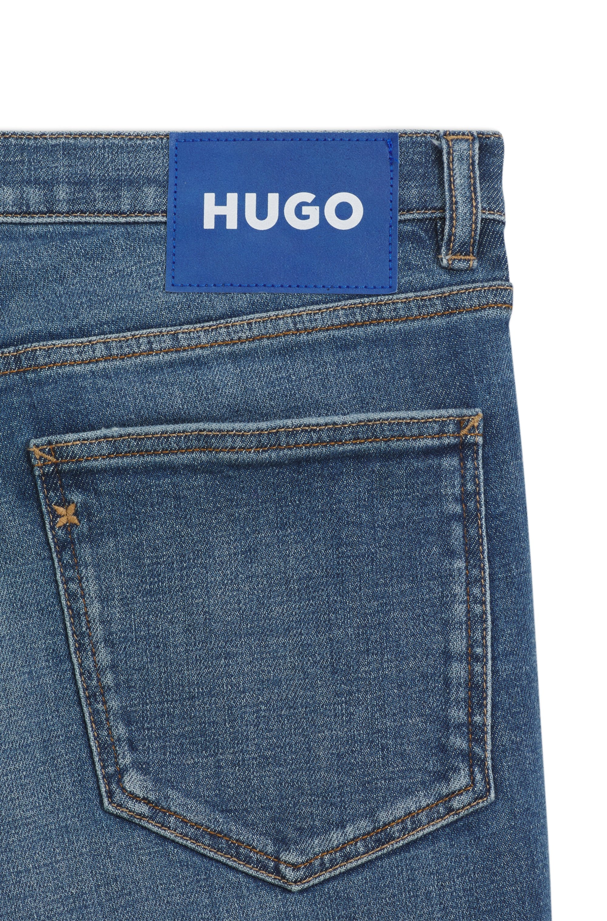 HUGO 5-Pocket-Jeans »Zane« Extra-Slim Fit, Baumwoll-Stretch, stone washed
