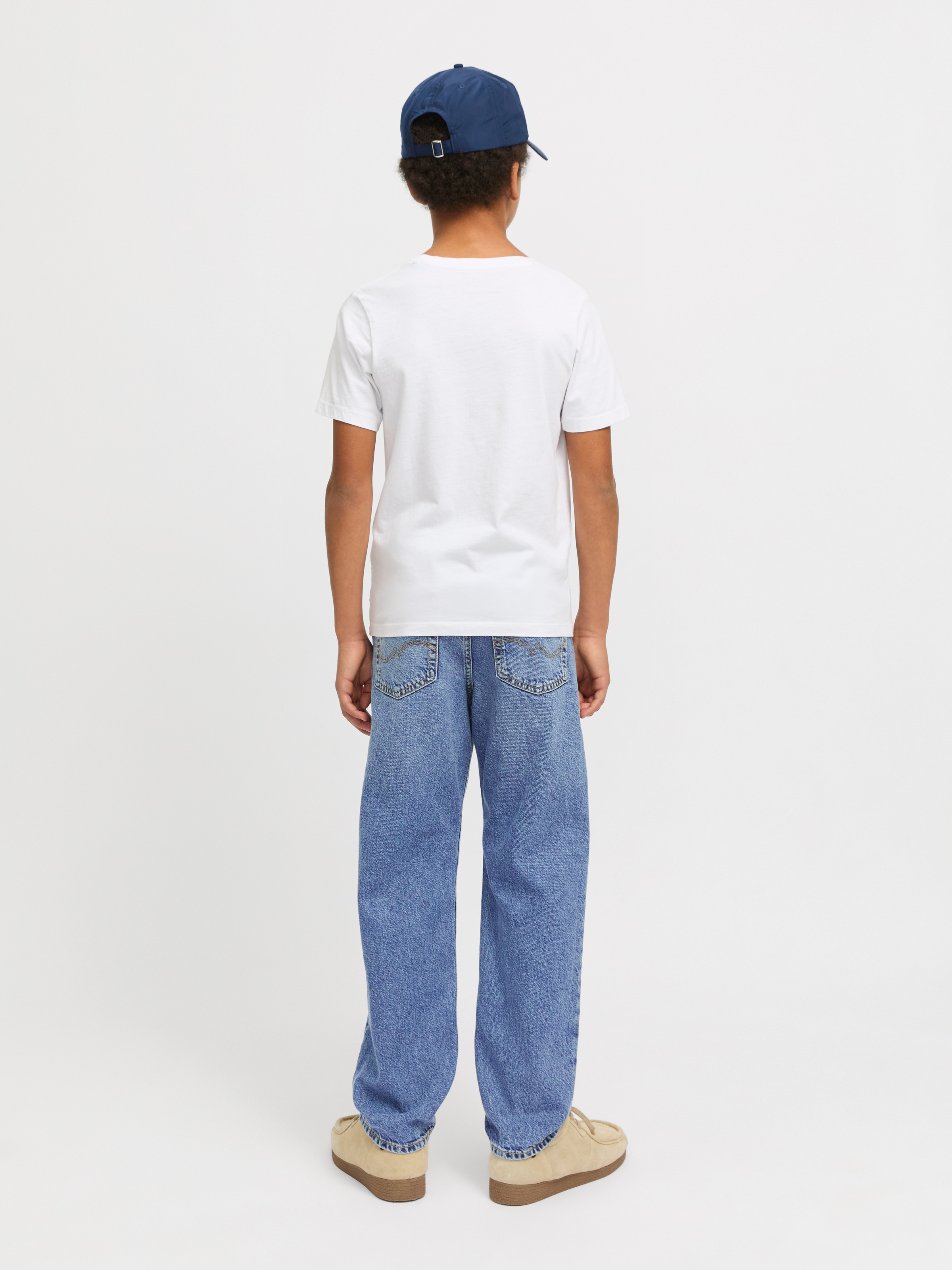 Jack & Jones Junior Relax-fit-Jeans »JJICHRIS mit Abriebeffekten und hohem Tragekomfort« Abriebeffekte, modisch, relaxed fit, Denim