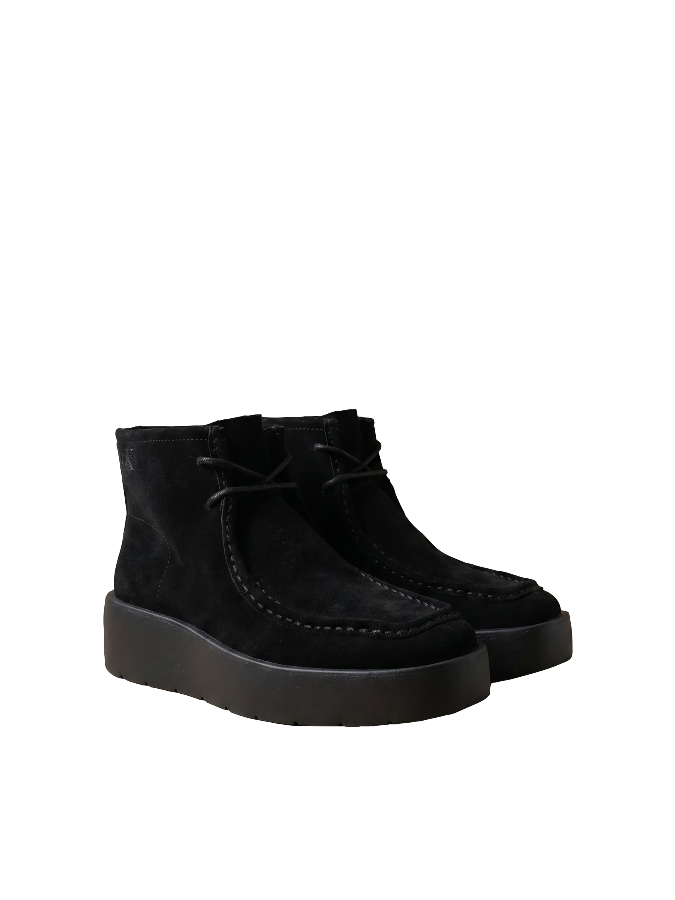 Calvin Klein Schnürboots »FLATF LACE UP APR CUT BOOT«  Schnürstiefelette, Plateauboots mit Mokassin-Naht