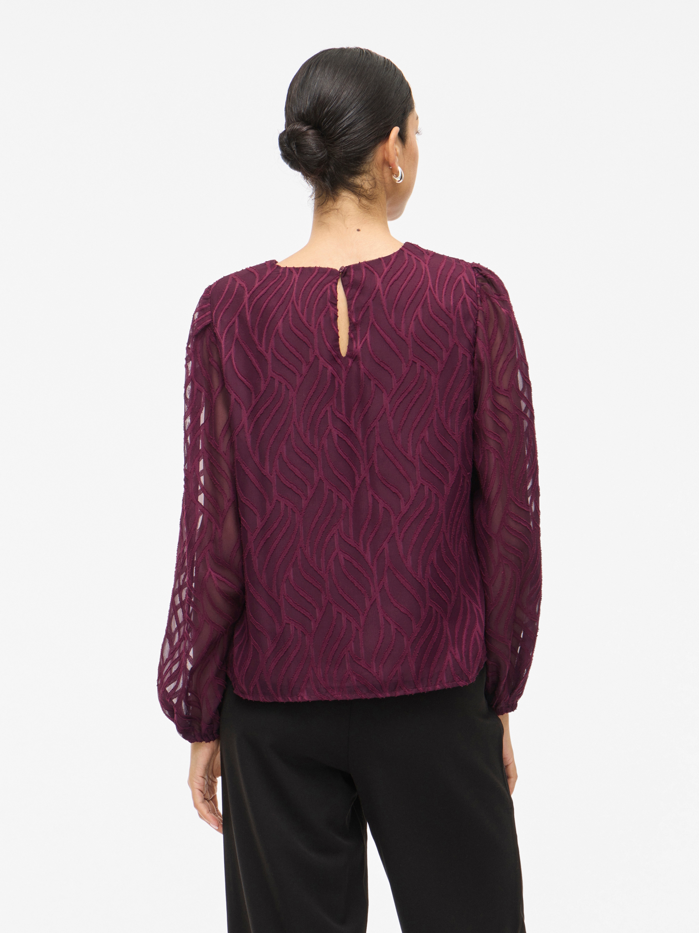Vila Blusenshirt »VIMIKA O-NECK L/S TOP - NOOS«