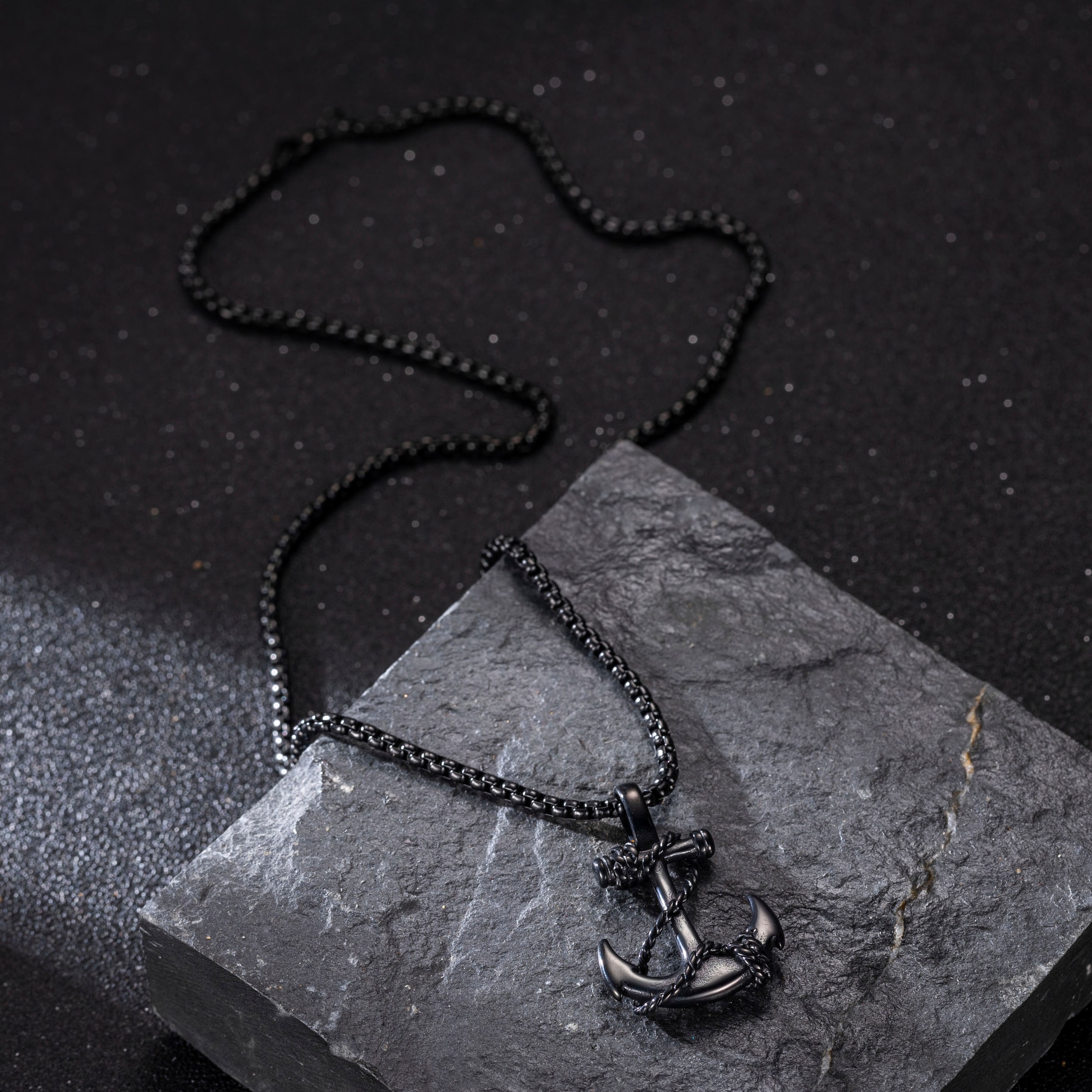 Firetti Kette mit Anhänger »Schmuck Geschenk Edelstahl Halsschmuck Halskette Venezianerkette Anker«
