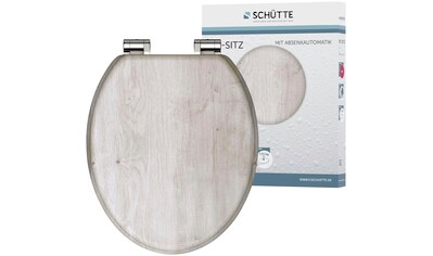 Schütte WC-Sitz »LIGHT WOOD«, Toilettendeckel mit Absenkautomatik und MDF-Holzkern,... kaufen