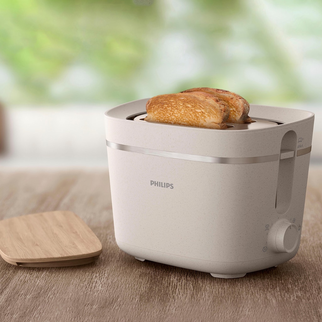 Philips Toaster »HD2640/10 Eco Conscious Collection Serie 5000«, 2 kurze Schlitze, 830 W