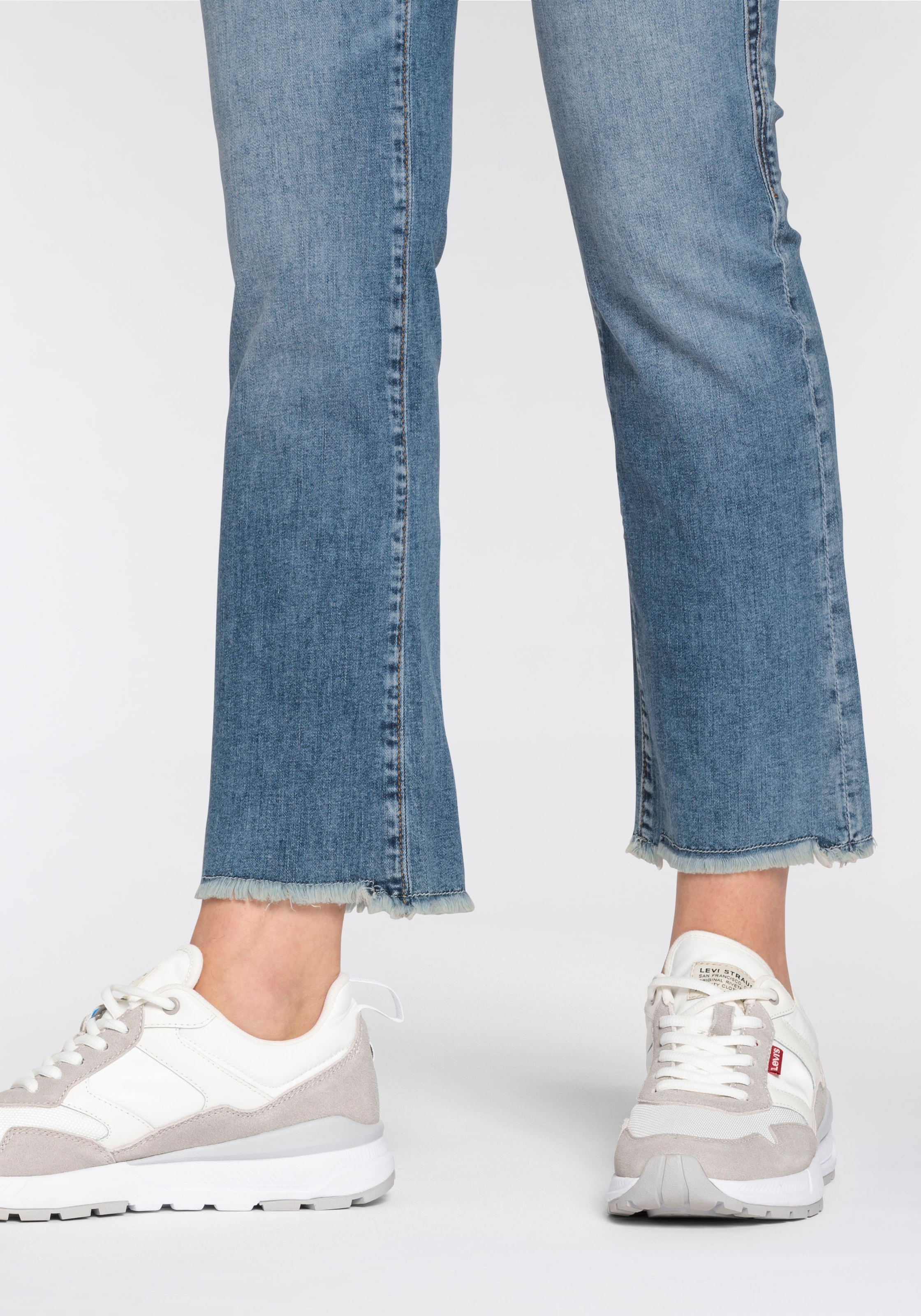 Herrlicher Bootcut-Jeans »Baby Cropped Light Denim«