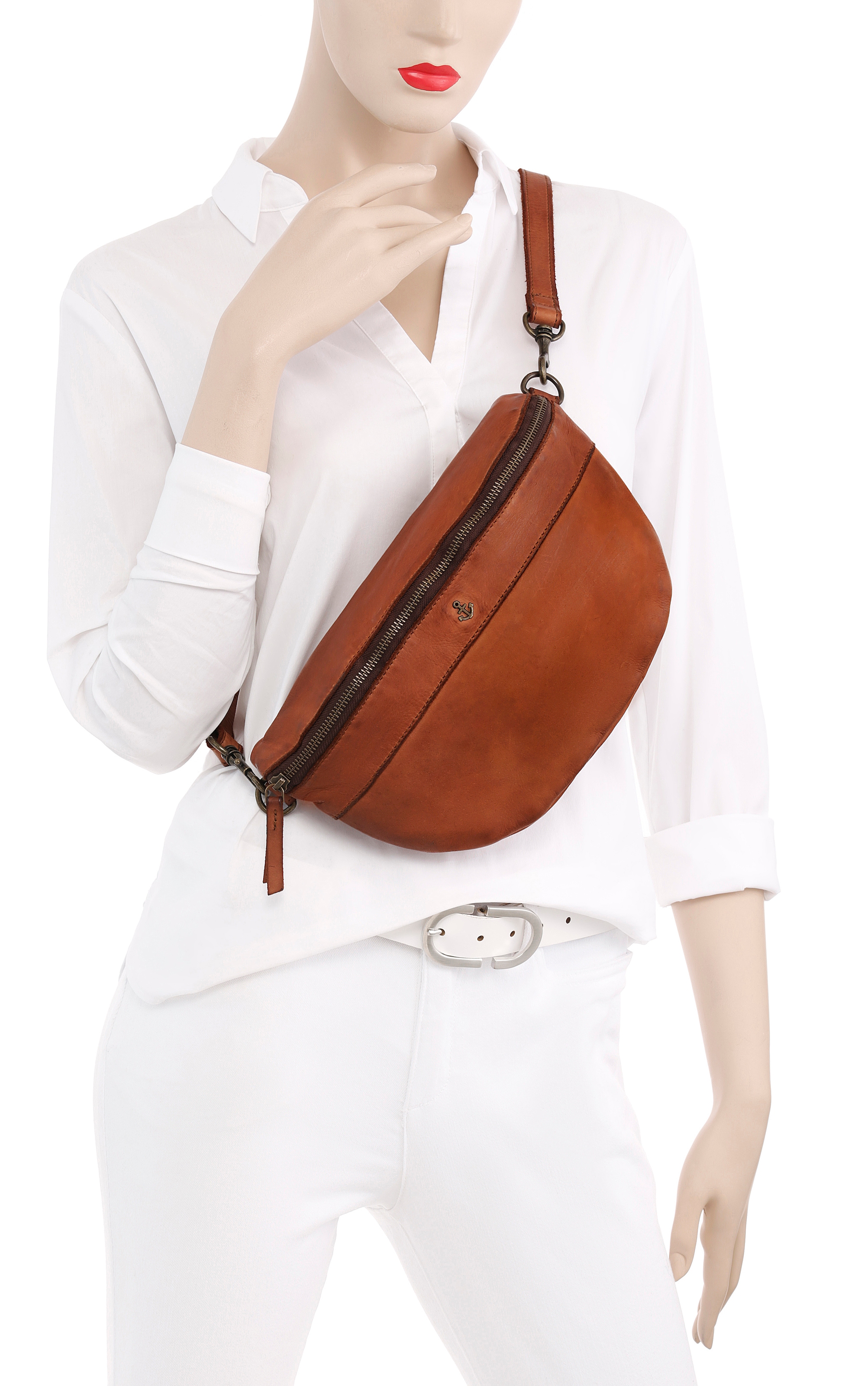 HARBOUR 2nd Gürteltasche »Jutta«, Umhängetasche Bauchtasche mit Ankeranhänger