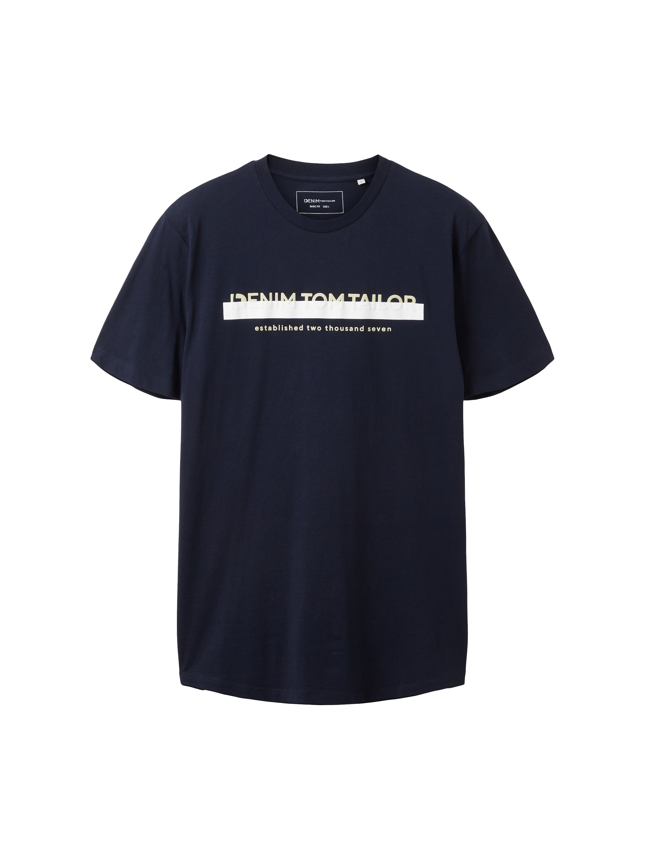 TOM TAILOR Denim T-Shirt, mit Logofrontprint