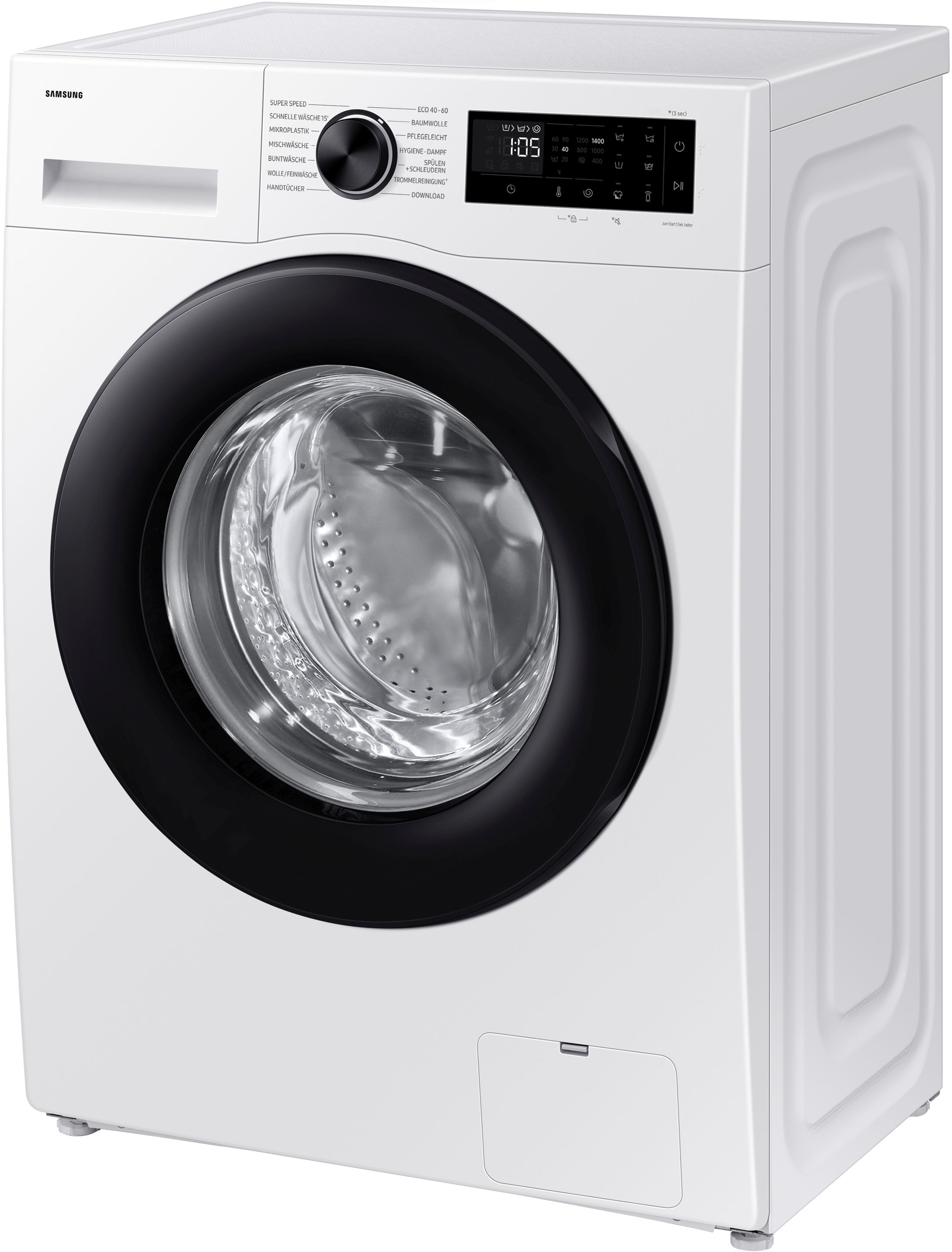 Samsung Waschmaschine WW5100D SLIM »WW90DG5G34AEEG« 9 kg 1400 U/min AI Ecobubble?? - Effizient und schonend waschen