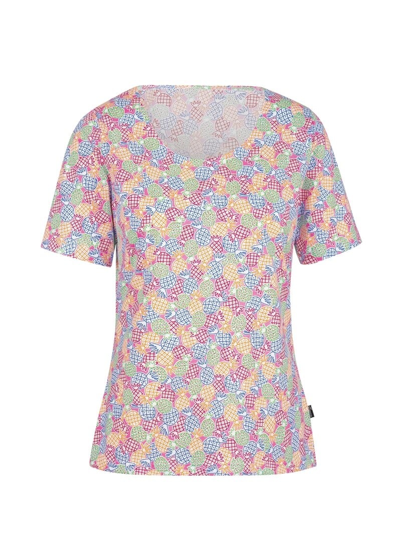 Trigema T-Shirt »TRIGEMA T-Shirt mit farbenfrohem Allover-Print«, (1 tlg.)