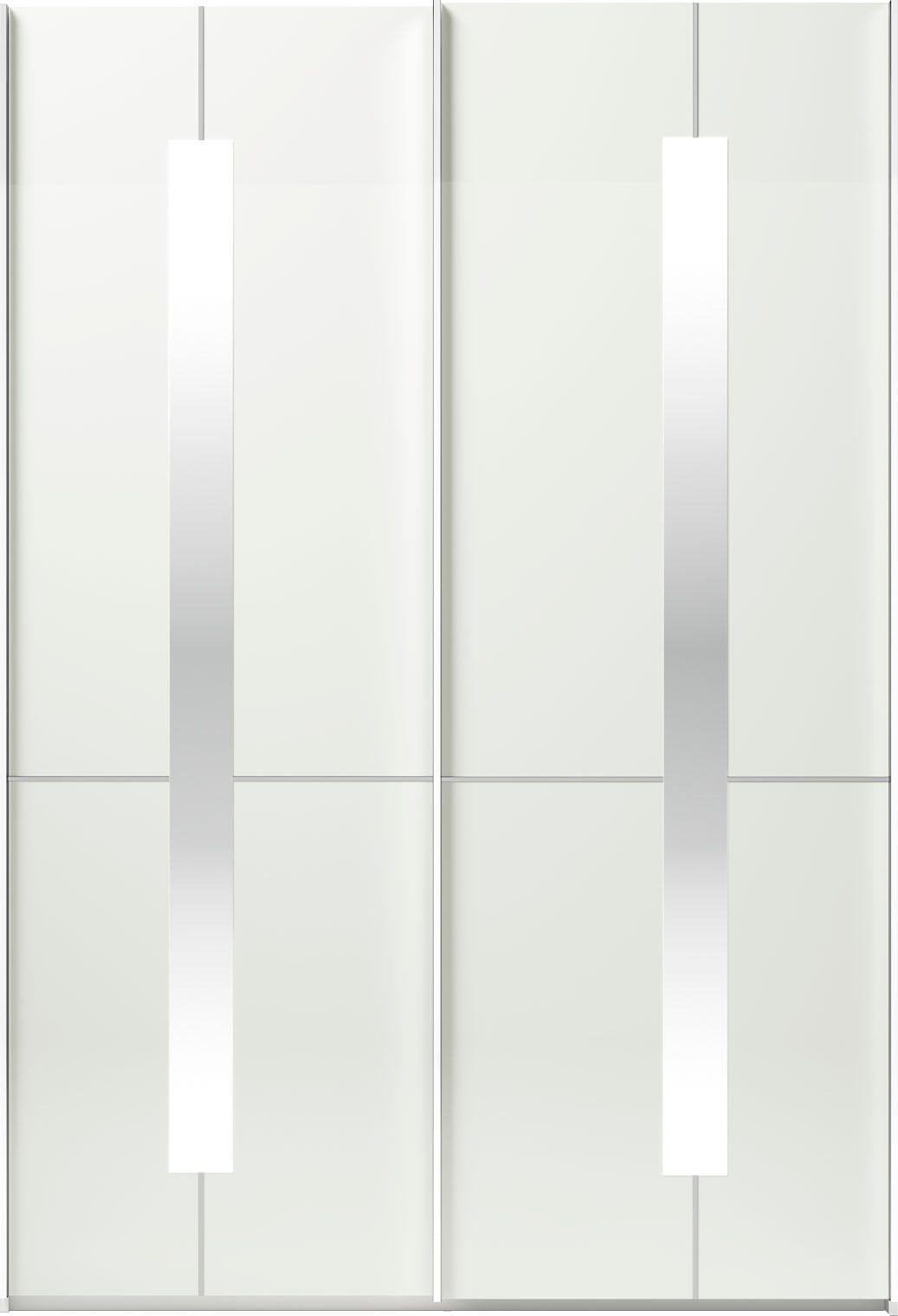 Musterring Schwebetürenschrank »Imola W« inkl. Einlegeböden und Kleiderstangen, mit Glastüren inkl. Zierspiegel