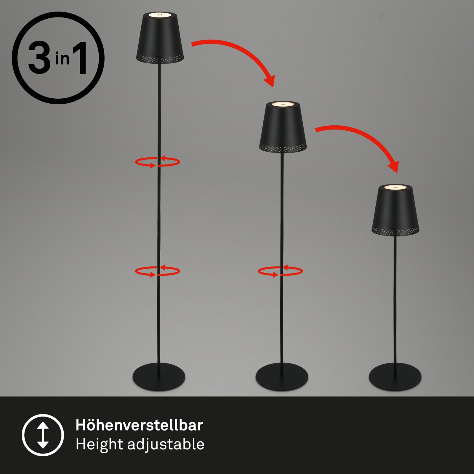 Briloner Leuchten Stehlampe »Stehleuchte KIKI« LED-Board | LED-Modul