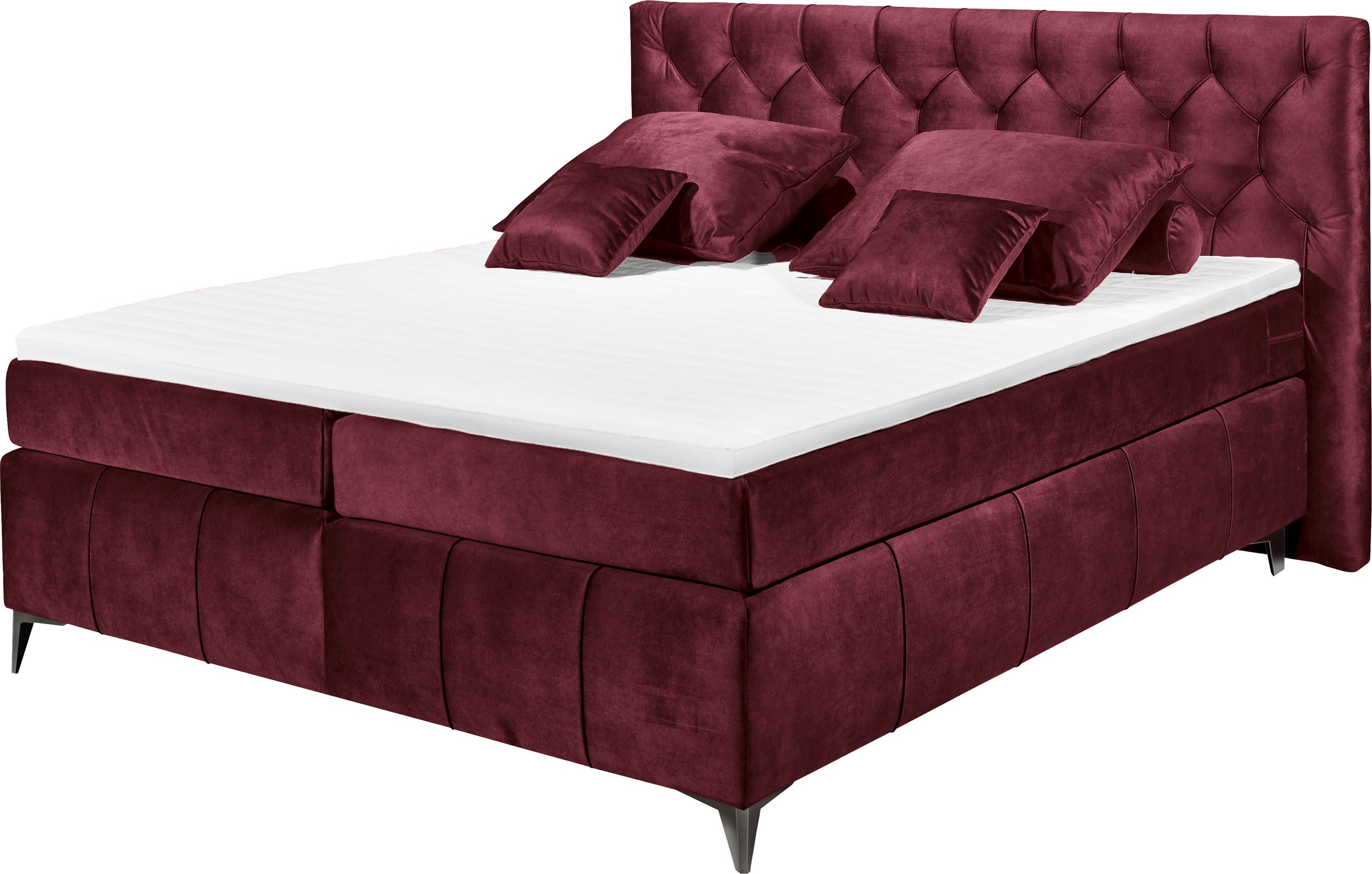 ED EXCITING DESIGN Boxspringbett »Pembroke«, inkl. Topper