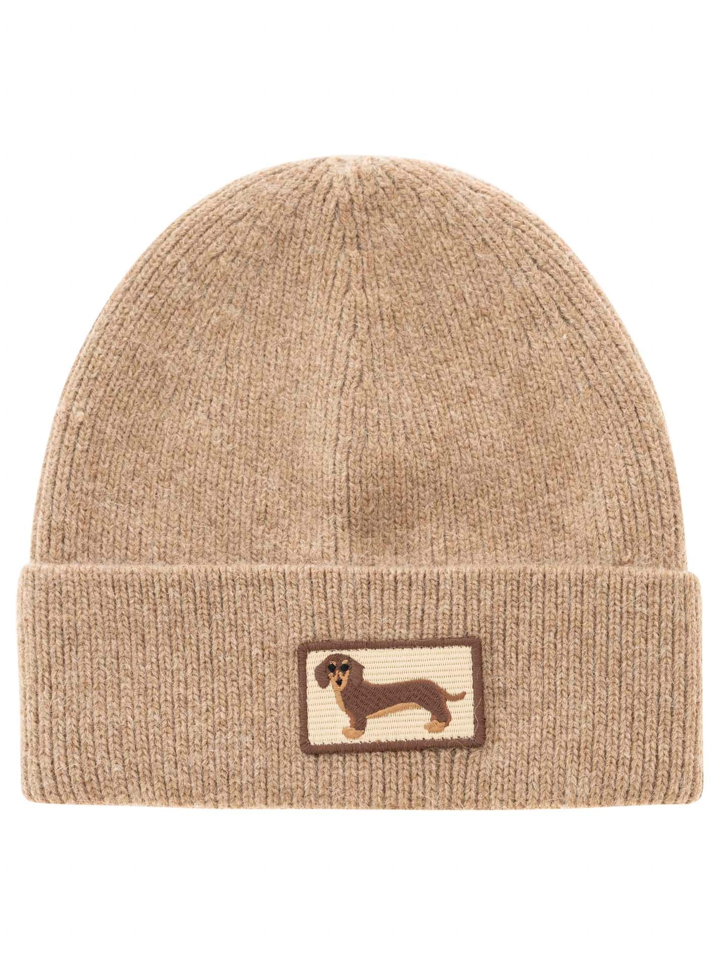 Zwillingsherz Beanie »"Dog Patch"« mit süßem Dackelmotiv und Wollanteil