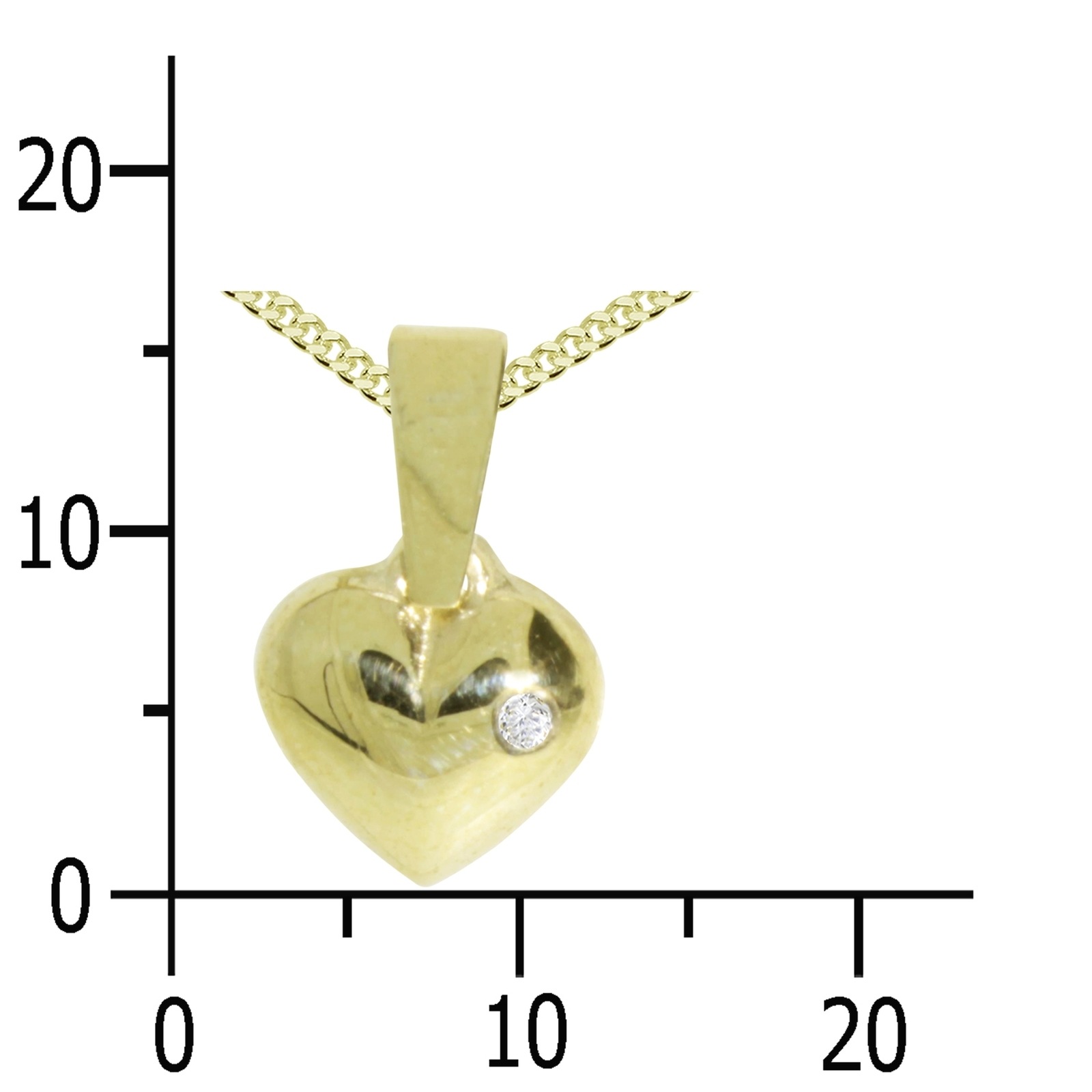 OSTSEE-SCHMUCK Kette und Anhänger Set »- Herz - Gold 333/000 - ,« ()