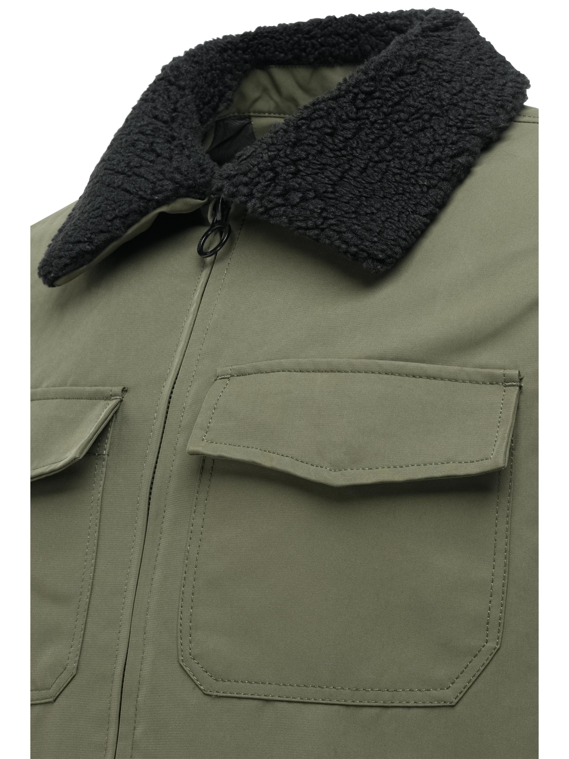Ragwear Outdoorjacke »Outdoorjacke Dyphner Warm Y« ohne Kapuze Warme Herren Winterjacke mit Teddyfleece-Kragen