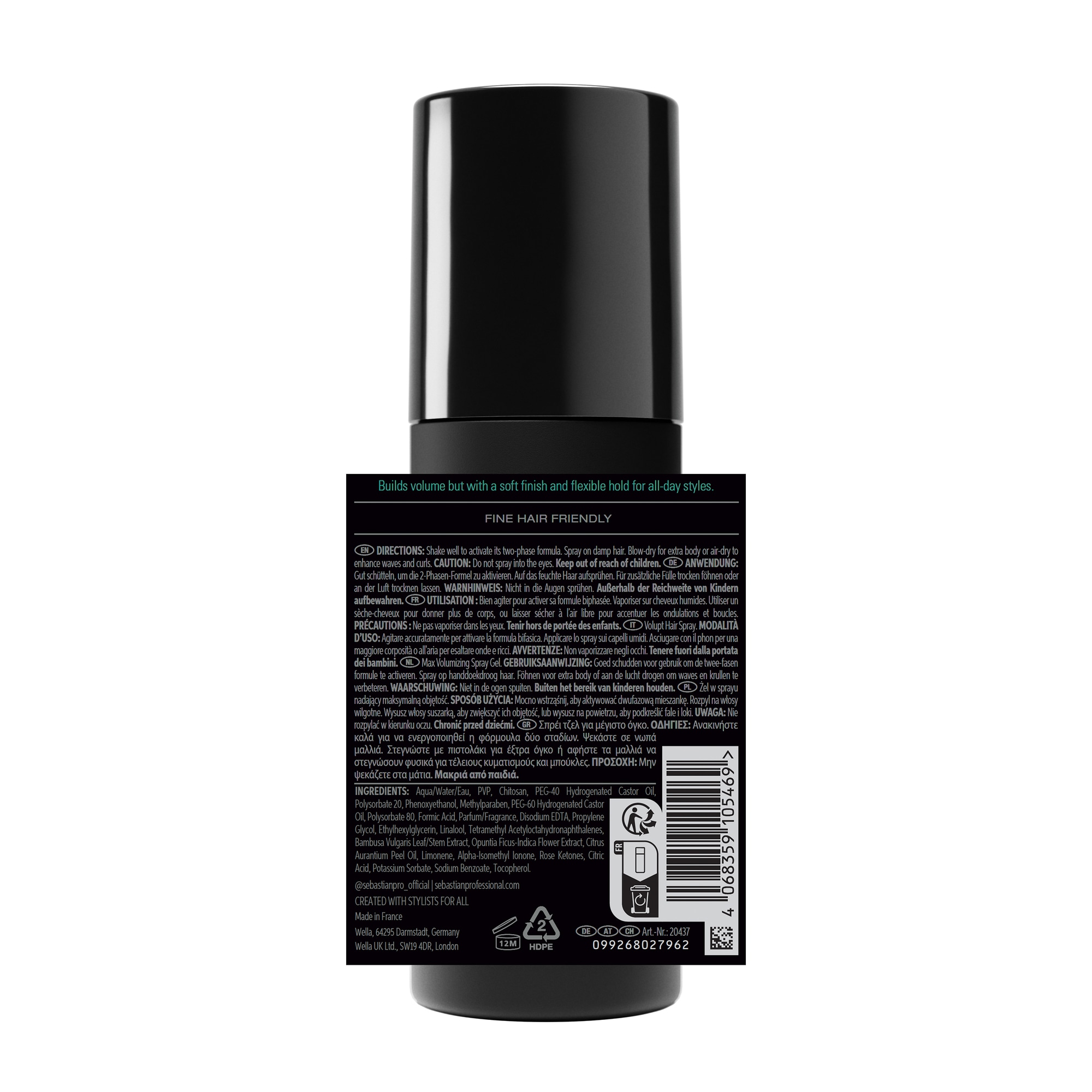 Sebastian Professional Haarpflege-Spray »Volupt Spray« für glanzloses Haar, gegen Frizz, volumenverstärkende Formel, 150 ml