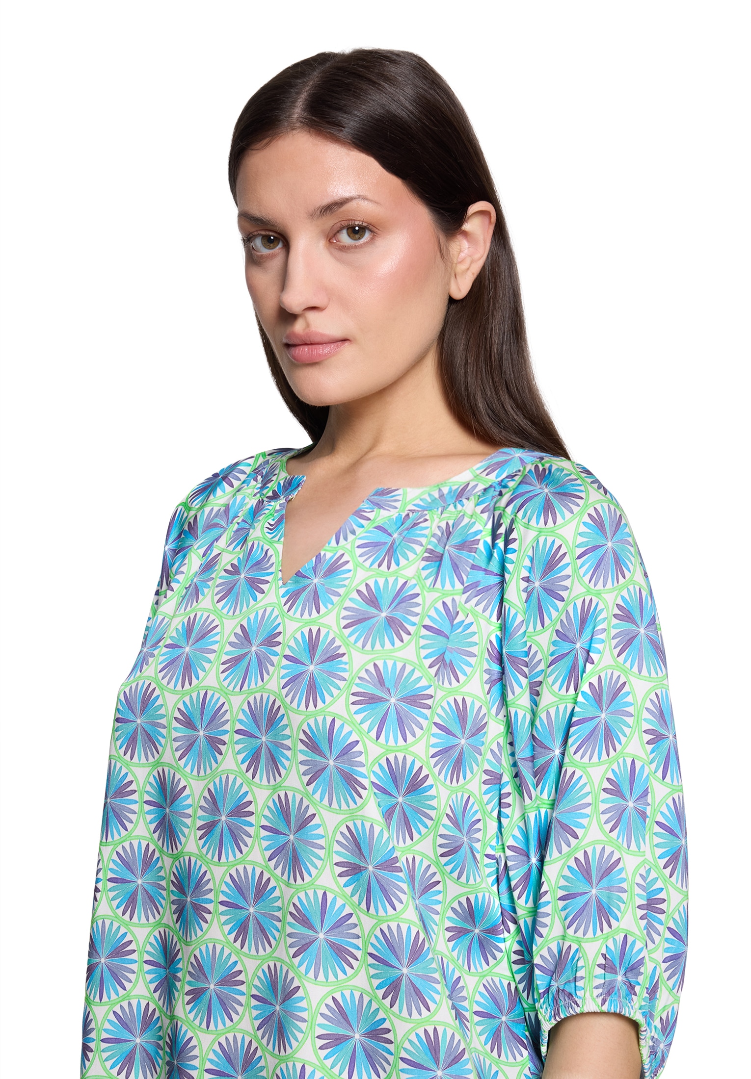 Cartoon Klassische Bluse »Casual-Bluse mit Raffung«