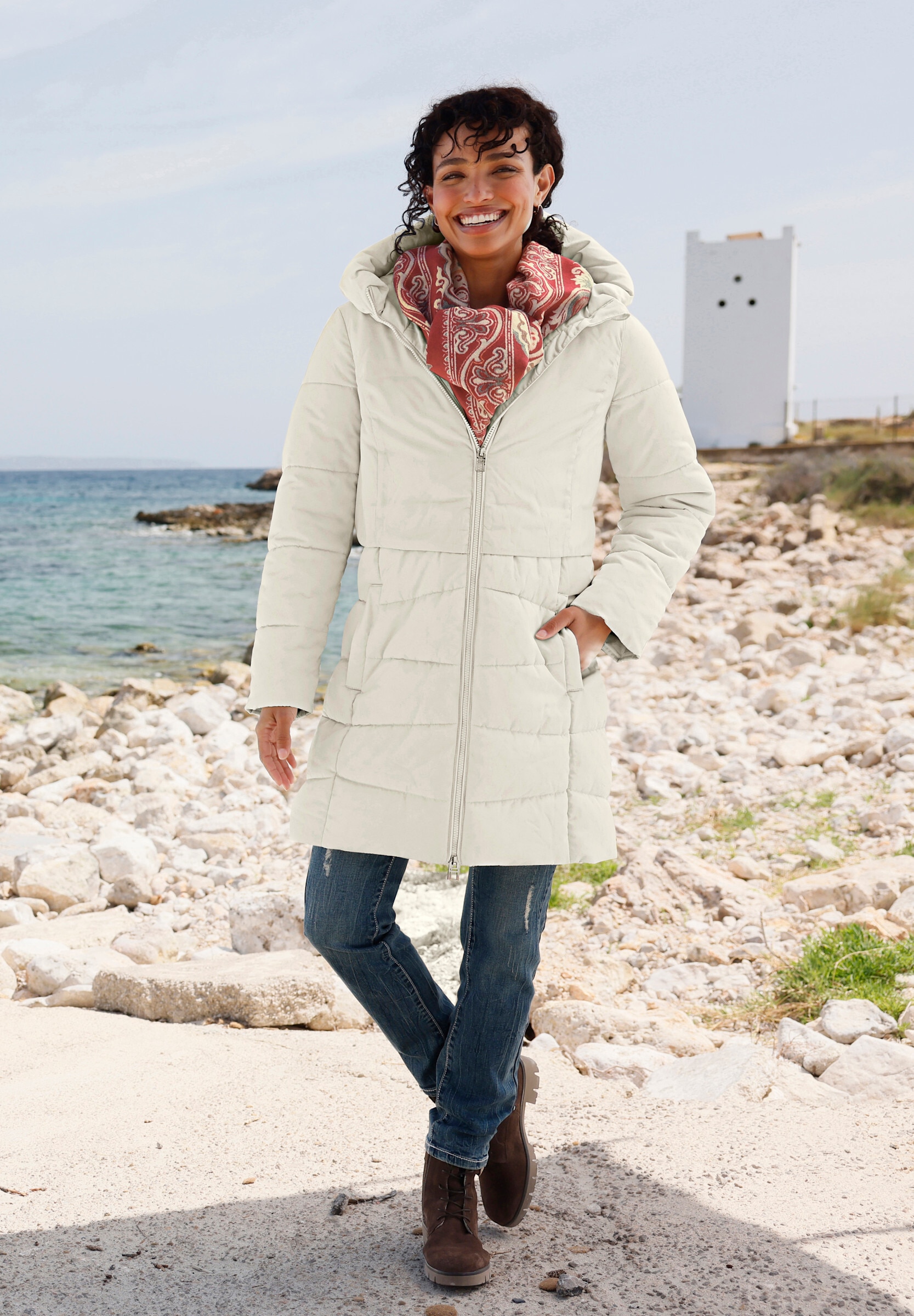 heine Steppjacke »Jacke Steppjacke mit Kapuze« mit Kapuze