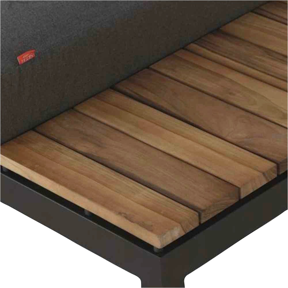 Siena Garden Loungesofa »Alvida« Aluminium, Teakholz, inkl. Sitz- und Rückenkissen grau