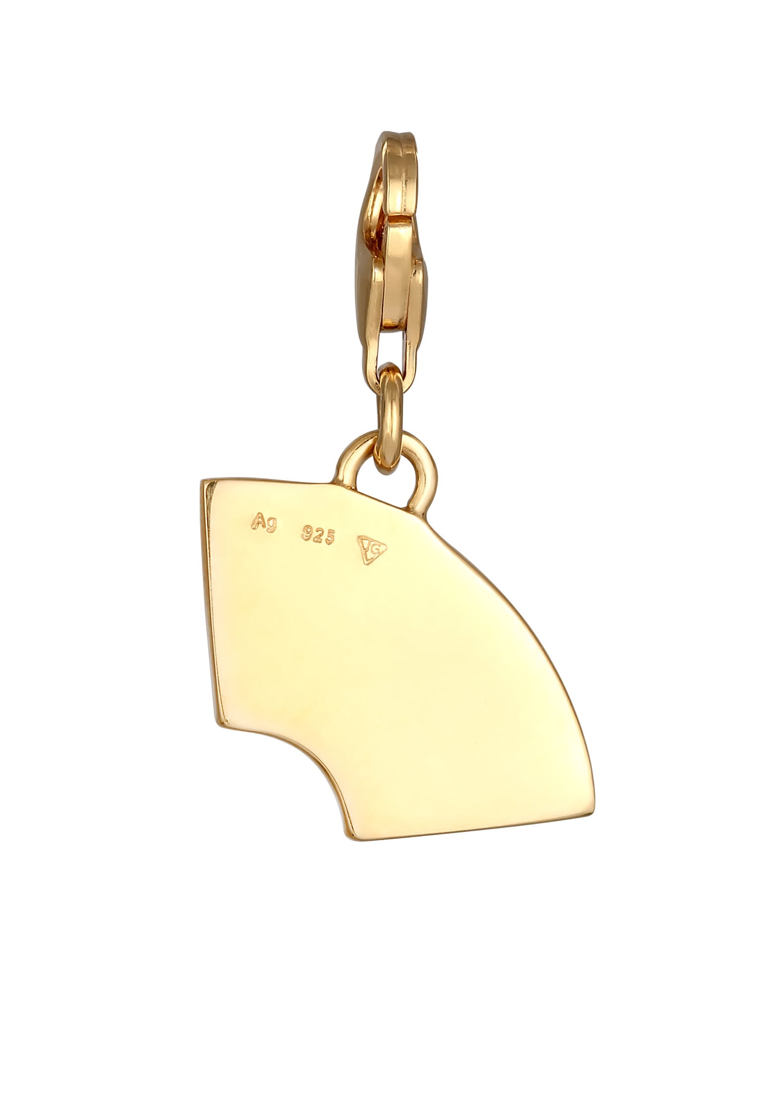 Elli Charm-Einhänger »Charm Anhänger Emoji Regenbogen Emaille 925 Sterling Silber«