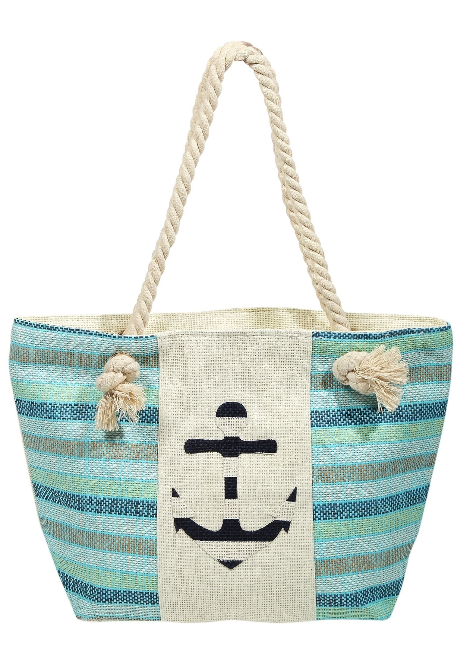 Cham Cham Strandtasche »Strandtasche aus Bastfaser, maritim«