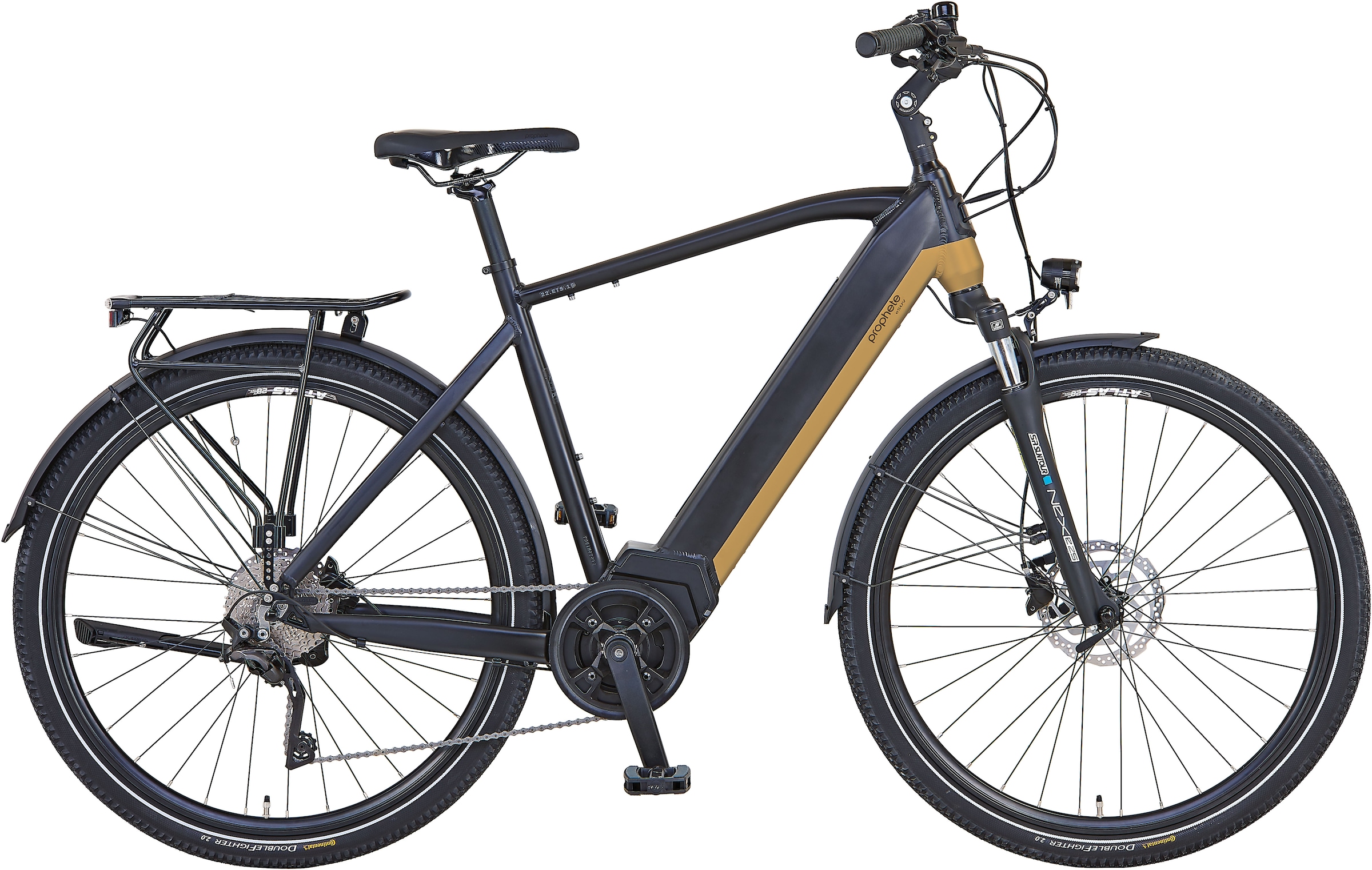 Prophete E-Bike »Entdecker InsideTwo«, 10 Gang, Shimano, Deore, Mittelmotor 250 W, Pedelec, Elektrofahrrad für Damen u. Herren