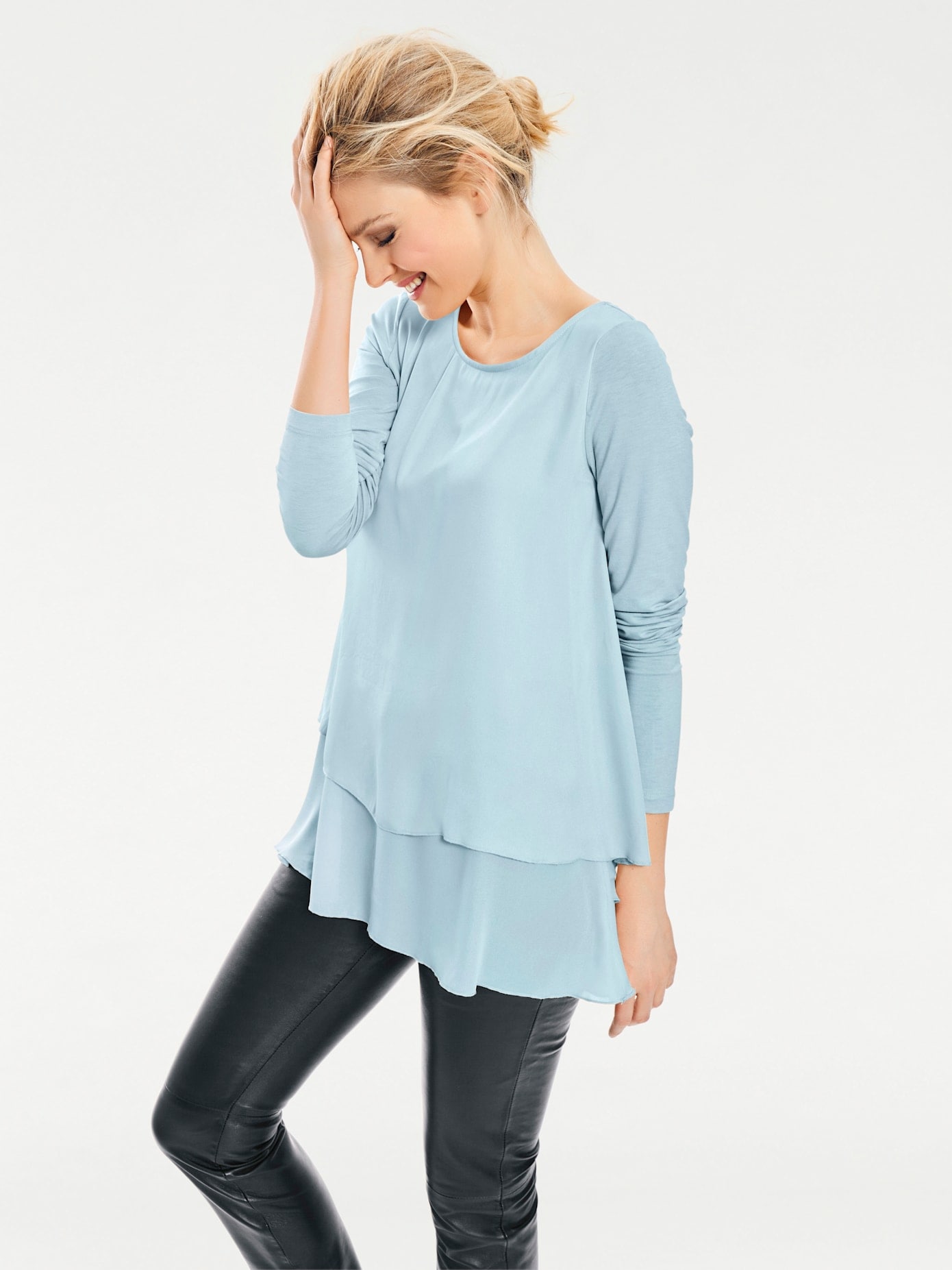 heine Rundhalsshirt »Rundhals-Shirt«, (1 tlg.)