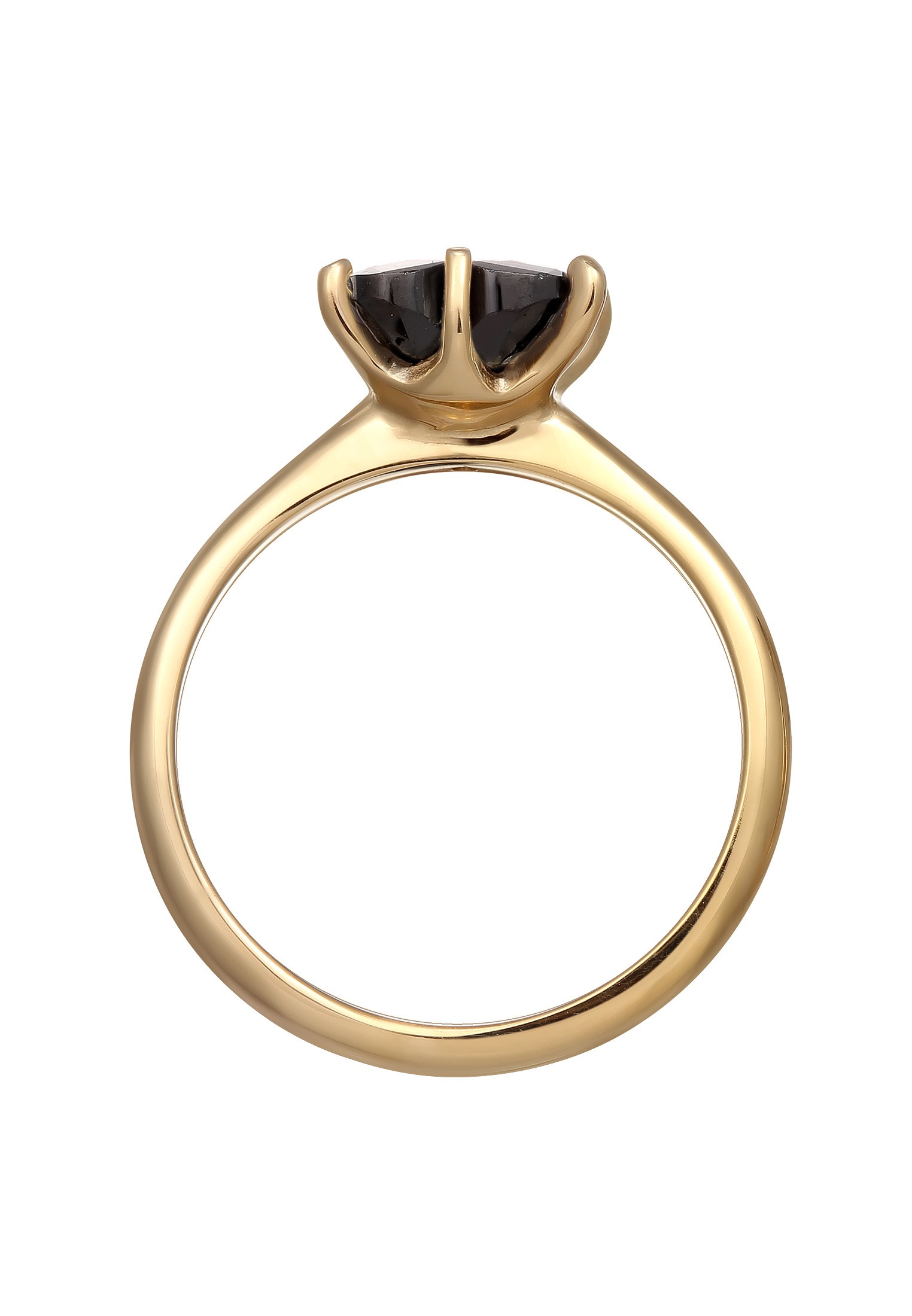 Elli Silberring »Ring Herz Zirkonia Verlobungsring Solitär 925 Silber«