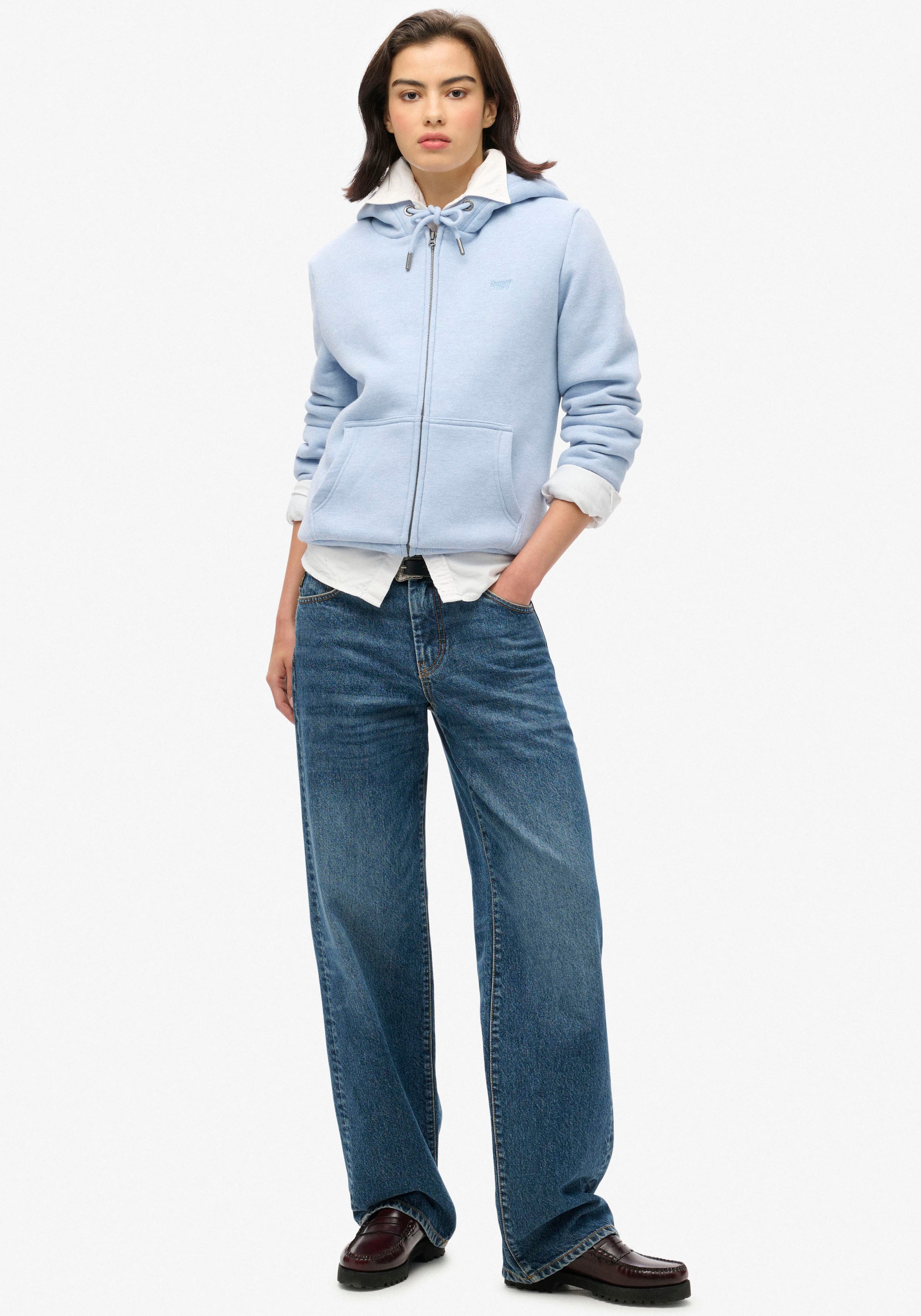 Superdry Kapuzensweatjacke »ESSENTIAL BORG LINED ZIP HOOD«