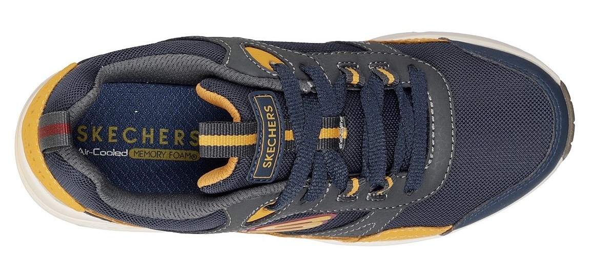 Skechers Sneaker »UNO - RETRO GROOVE«  Freizeitschuh mit Memory Foam, Größenschablone zum Download