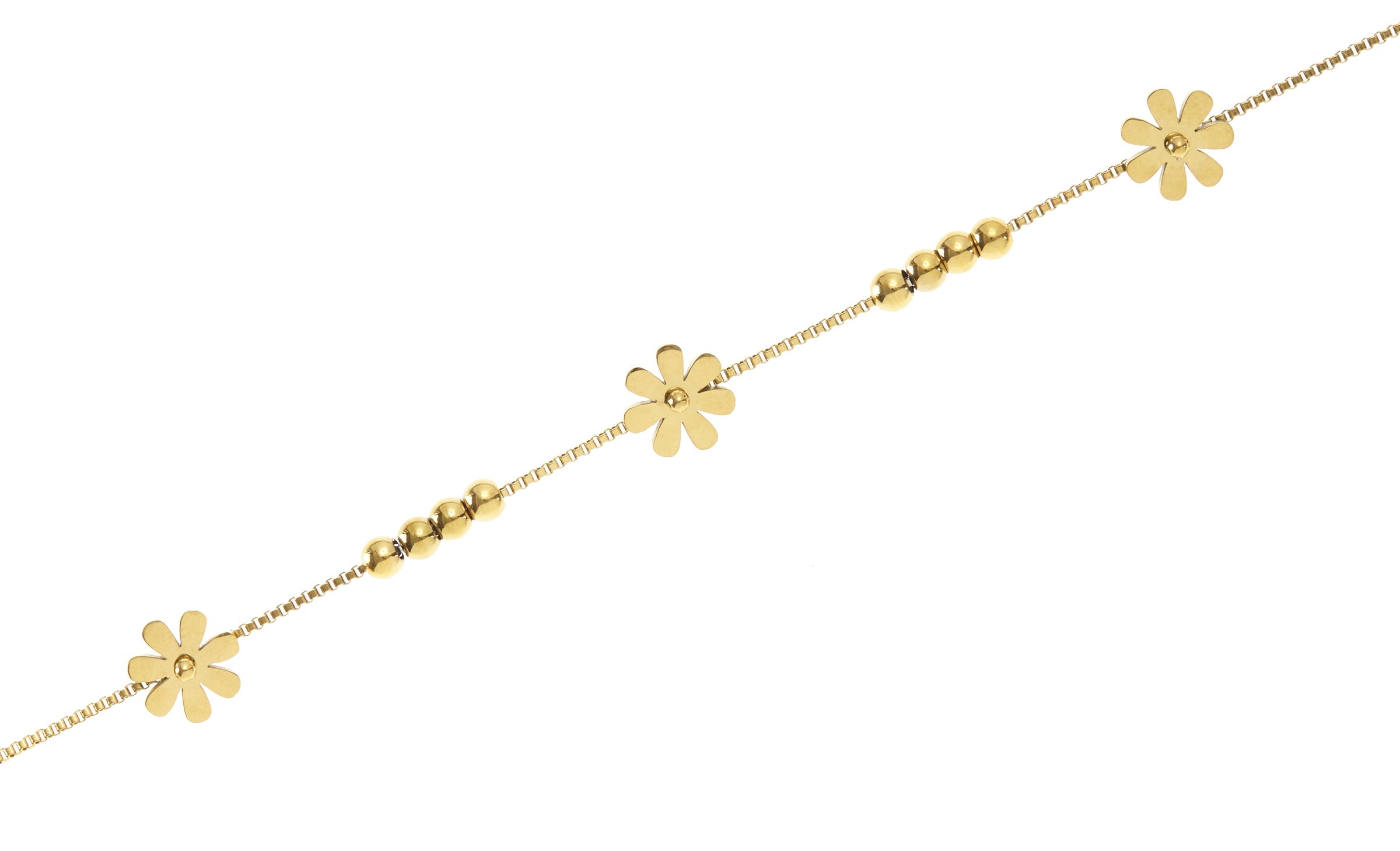 LASCANA Fußkette »Titanschmuck«, vergoldeter Fußschmuck