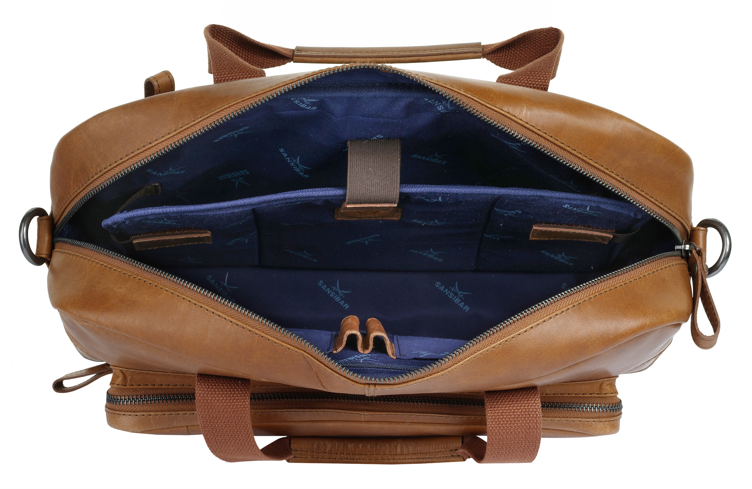 Sansibar Aktentasche »Businessbag Black«, echt Leder