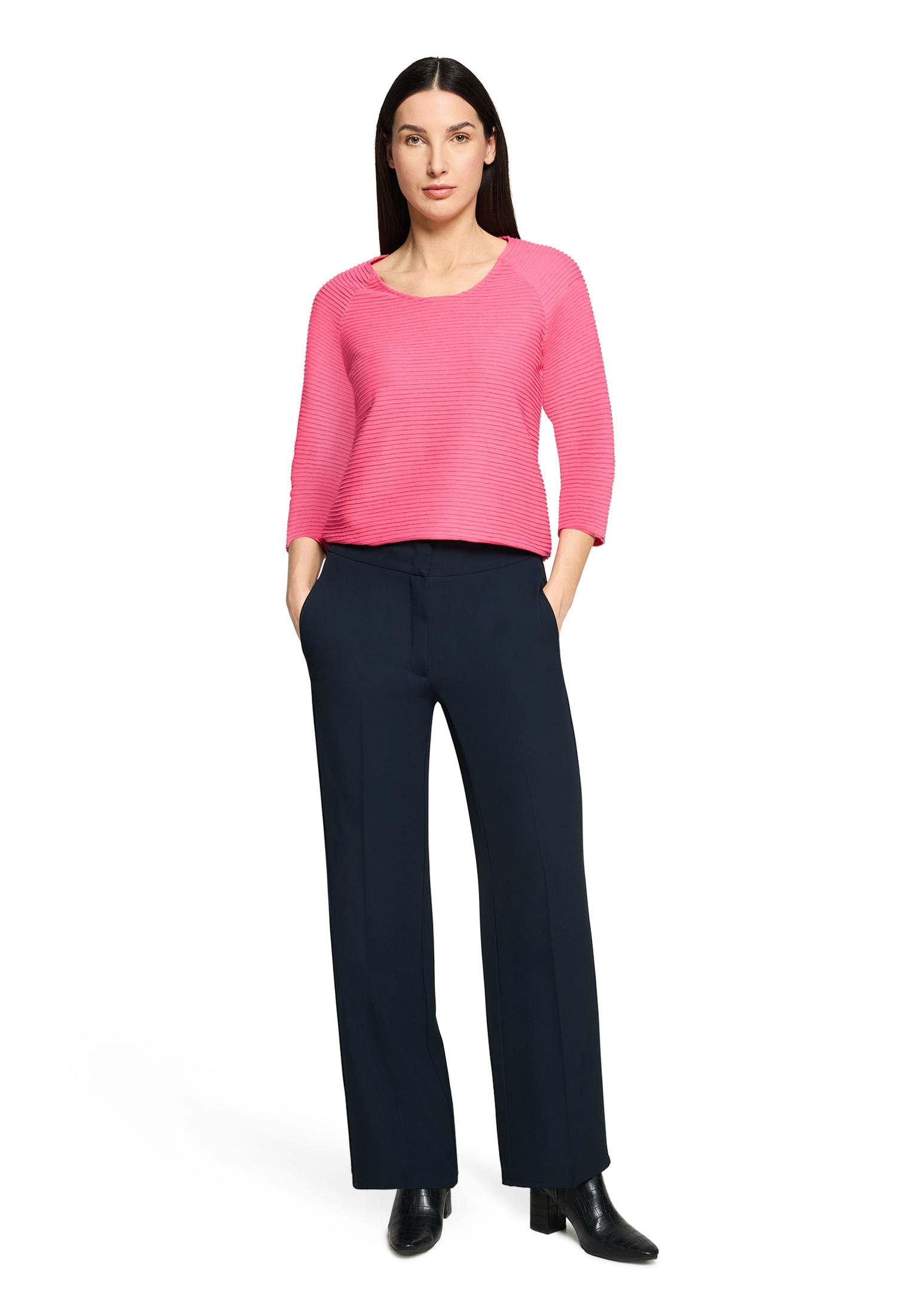 Betty Barclay Rundhalsshirt »Casual-Shirt mit Rippenstruktur«